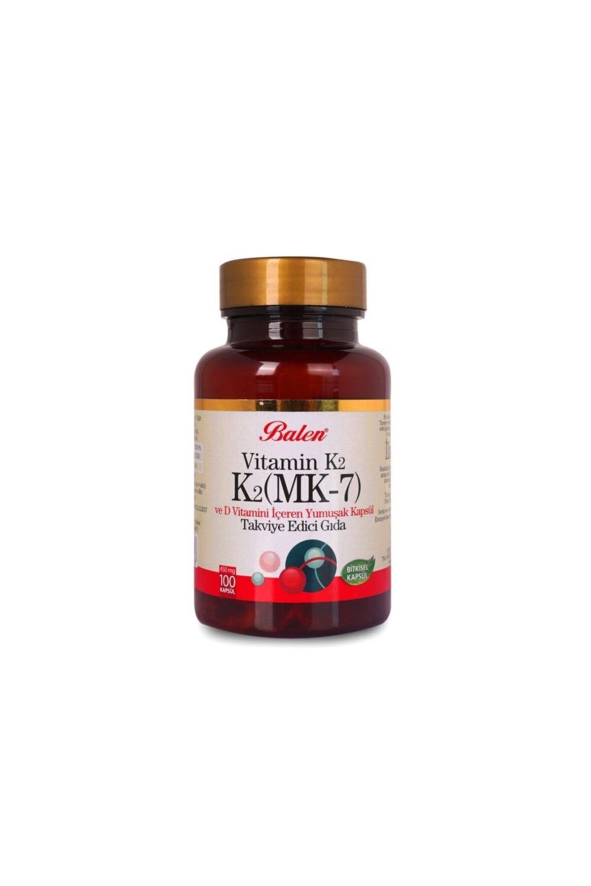 Balen Vitamin K2 ( Mk-7 ) D Vit.içeren 450 Mg.yum.kap.