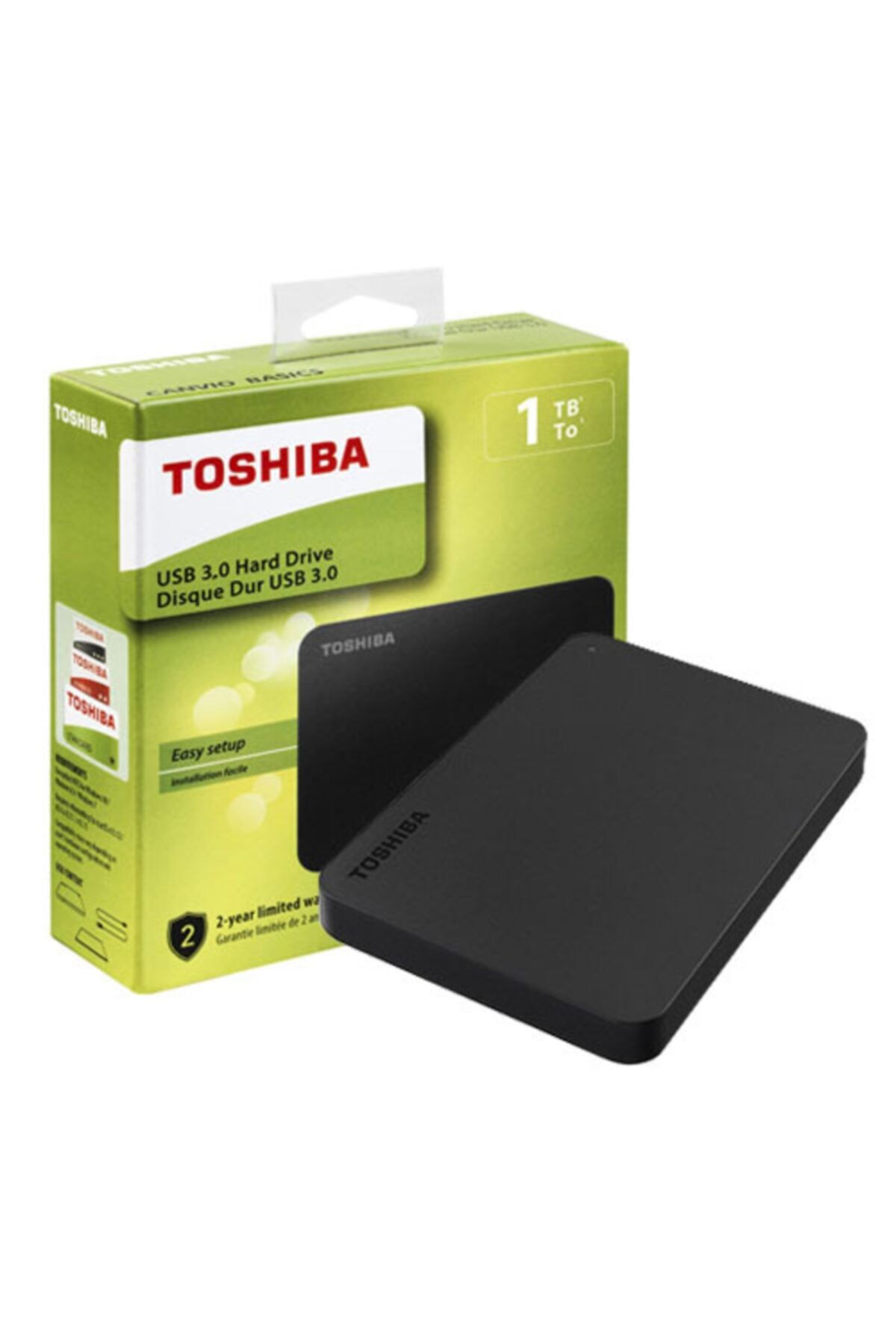Toshiba Toshıba 2.5 Canvıo Basıc 1tb Usb 3.0 Harici Disk Siyah Hdtb410ek3aa