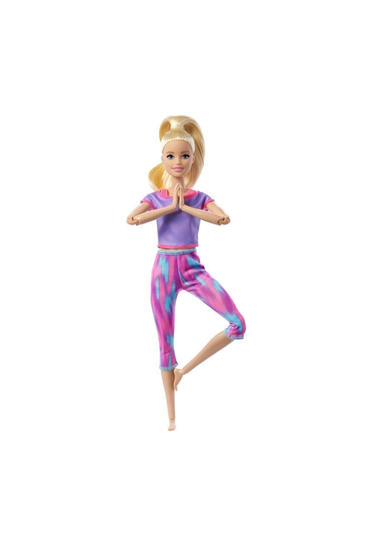 Barbie Sonsuz Hareket Bebeği Sarışın Desenli Taytlı Gxf04 U334353