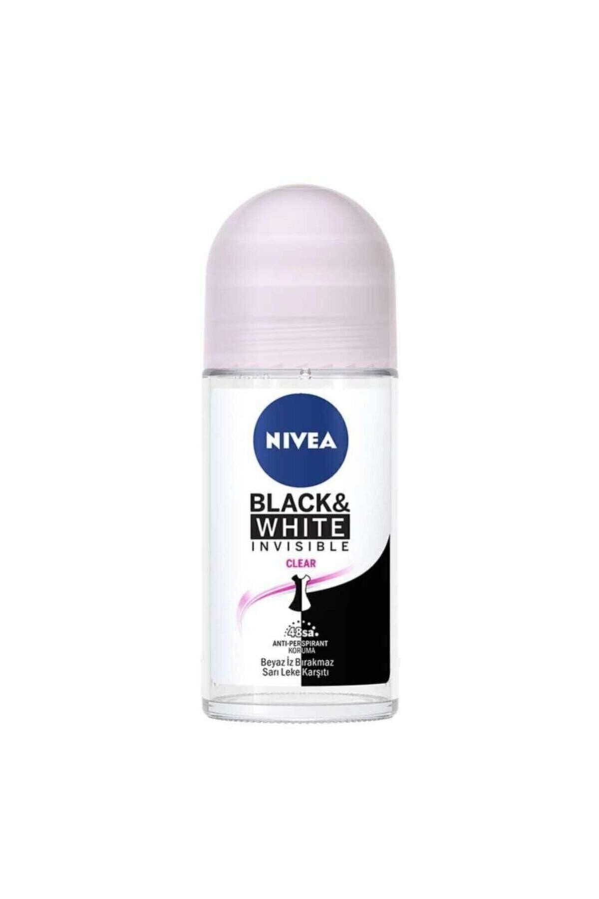 NIVEA Invisible Black & White Clear Kadın Deodorant Rolon 25 Ml