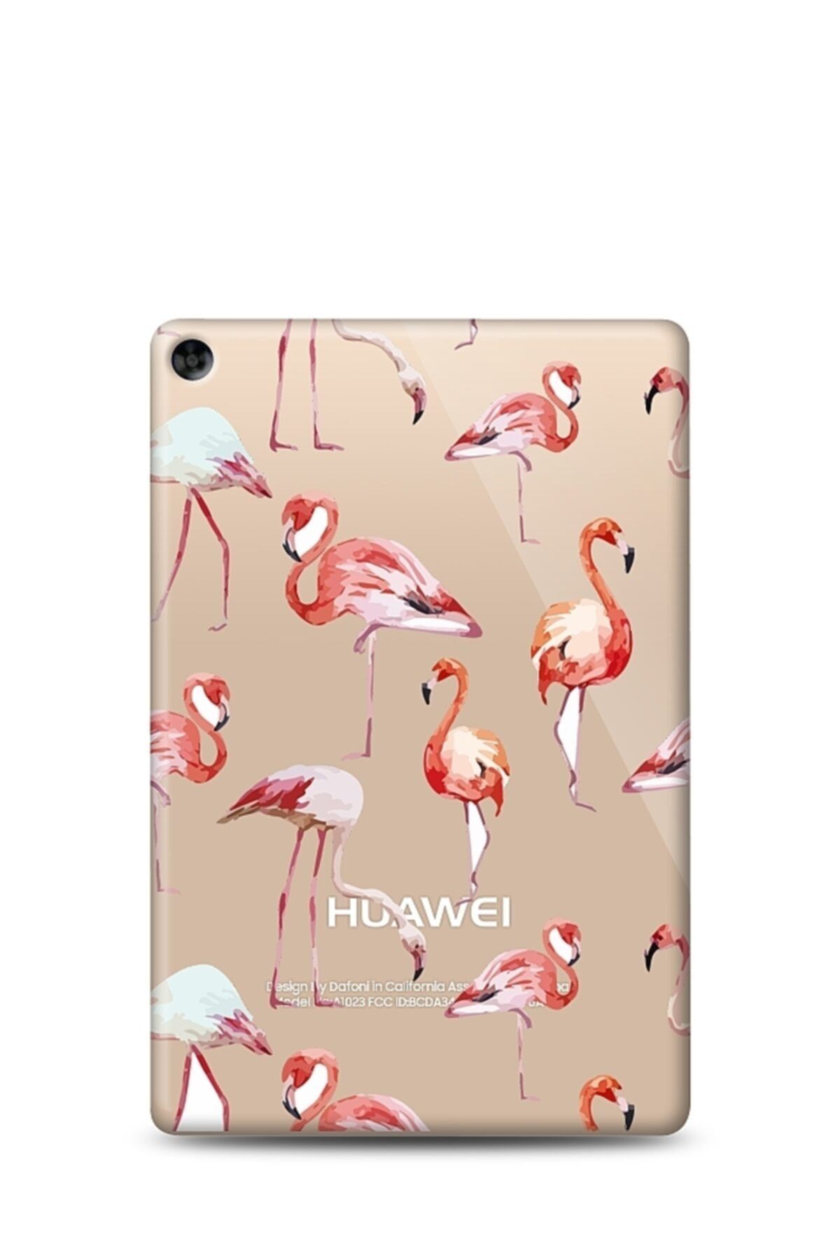 Mobilcadde Huawei Matepad T10 / T10s Flamingo Resimli Uyumlu Kılıf