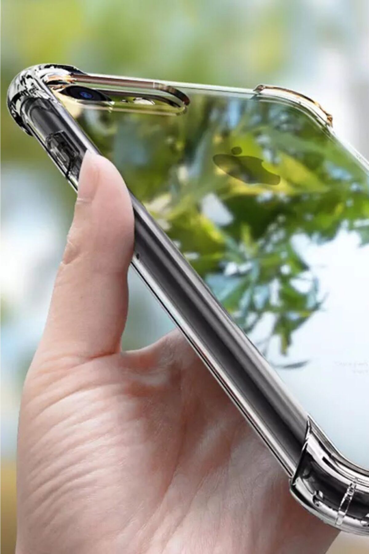 ucuzmi bulvar telefon Samsung Galaxy J6 Plus Silikon Kılıf Clear Airbag Köşeli Darbe Emicili Kenar Korumalı Kapak Şeffaf