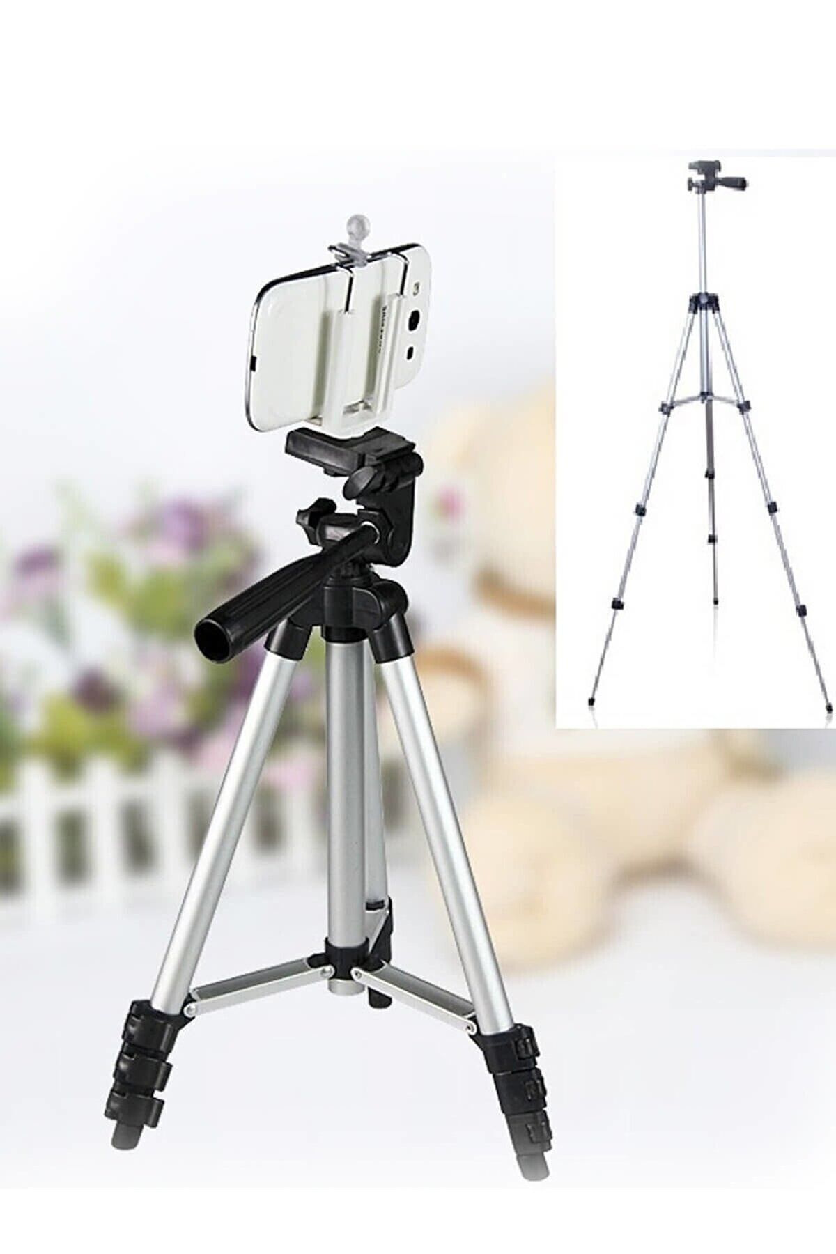HAYATINIZI KOLAYLAŞTIRIN Telefon Ve Kamera Tutucu Tripot Ayak 105 Cm -Telefon Tutuculu Ctb.03084.00