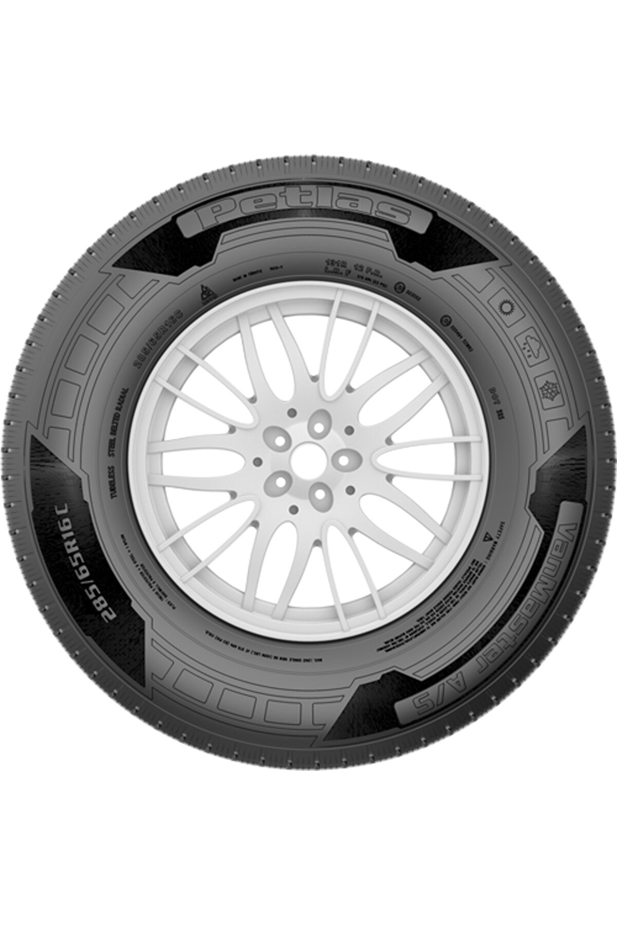 185 R14 C TL 102/100R 8PR VANMASTER 68 A/S Kamyonet Dört Mevsim Lastiği (Üretim Tarihi682024)