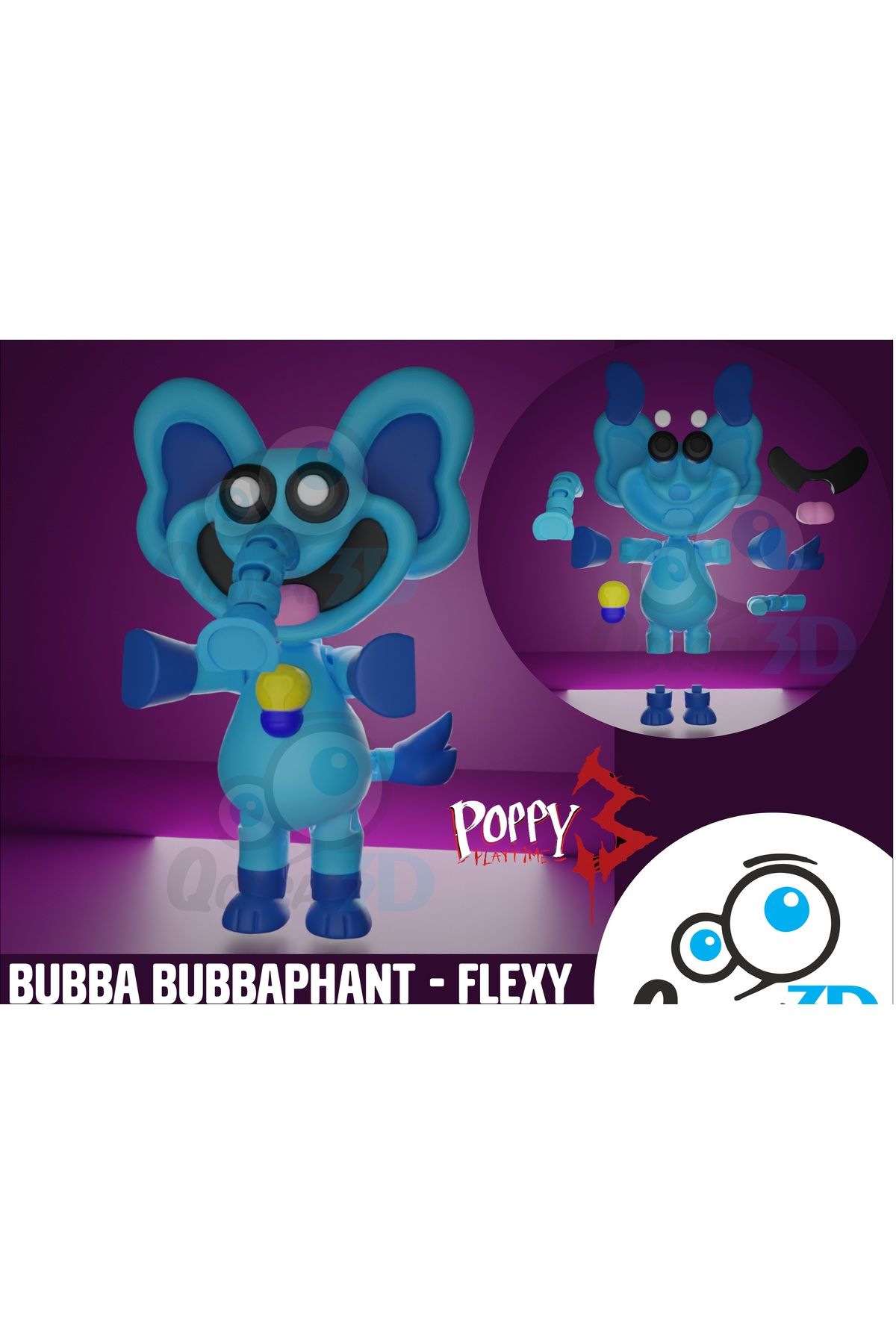 Goplast Premium Bubba Bubbaphant Poppy Playtıme 3 Catnap -boyasız Kokusuz-