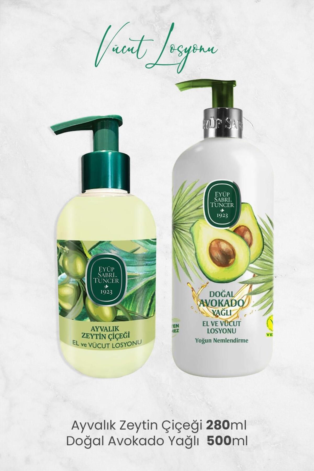 Eyüp Sabri Tuncer El Ve Vücut Losyonu Ayvalık Zeytin 280 ml Ve Avokado 500 ml