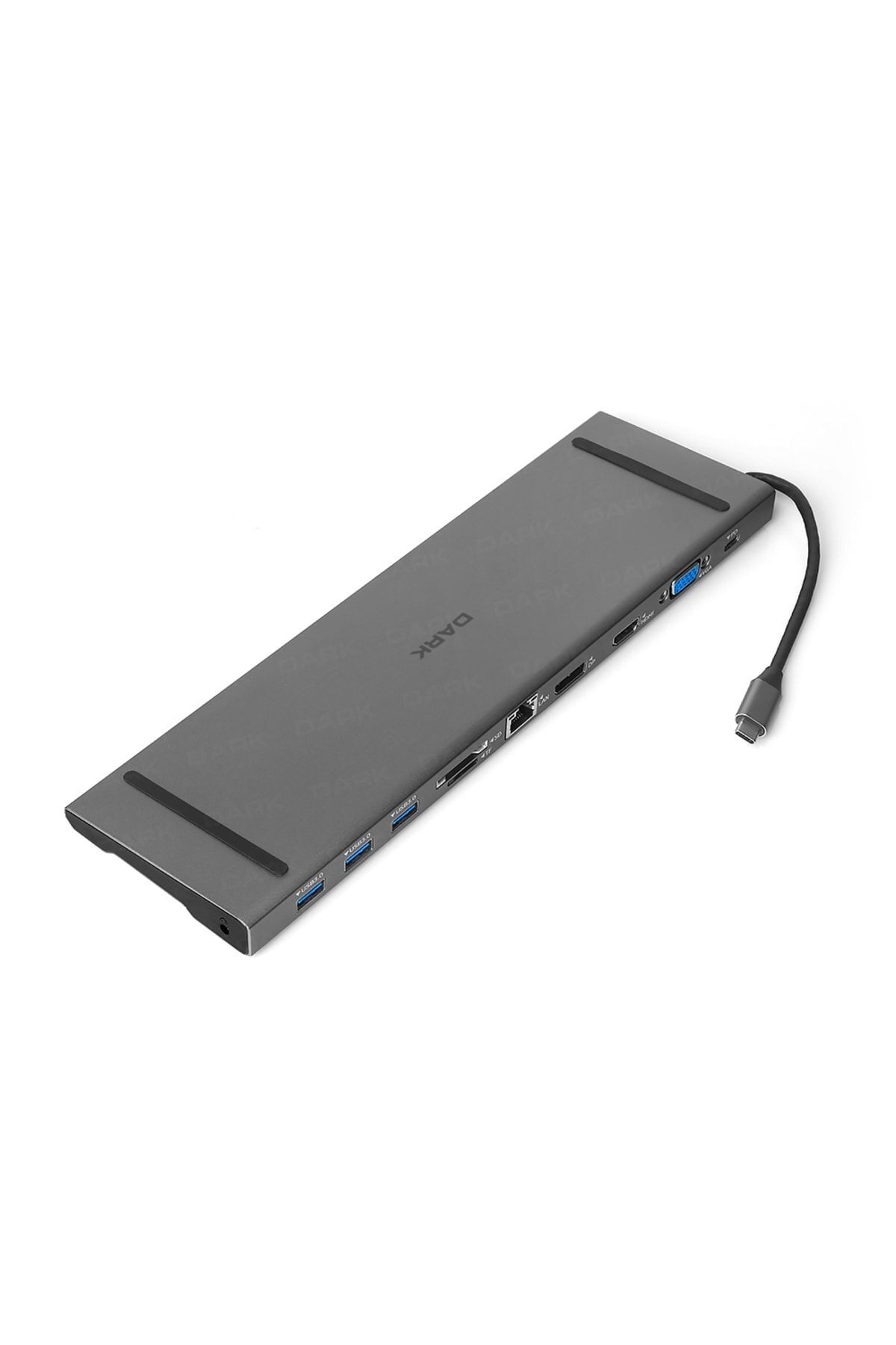 Dark Usb 3.1 Gen1 Type C 11 In 1 Ethernet Usb-c Pd Hdmi Display Port Kulaklık Çoklayıcı Dönüştürücü Hub