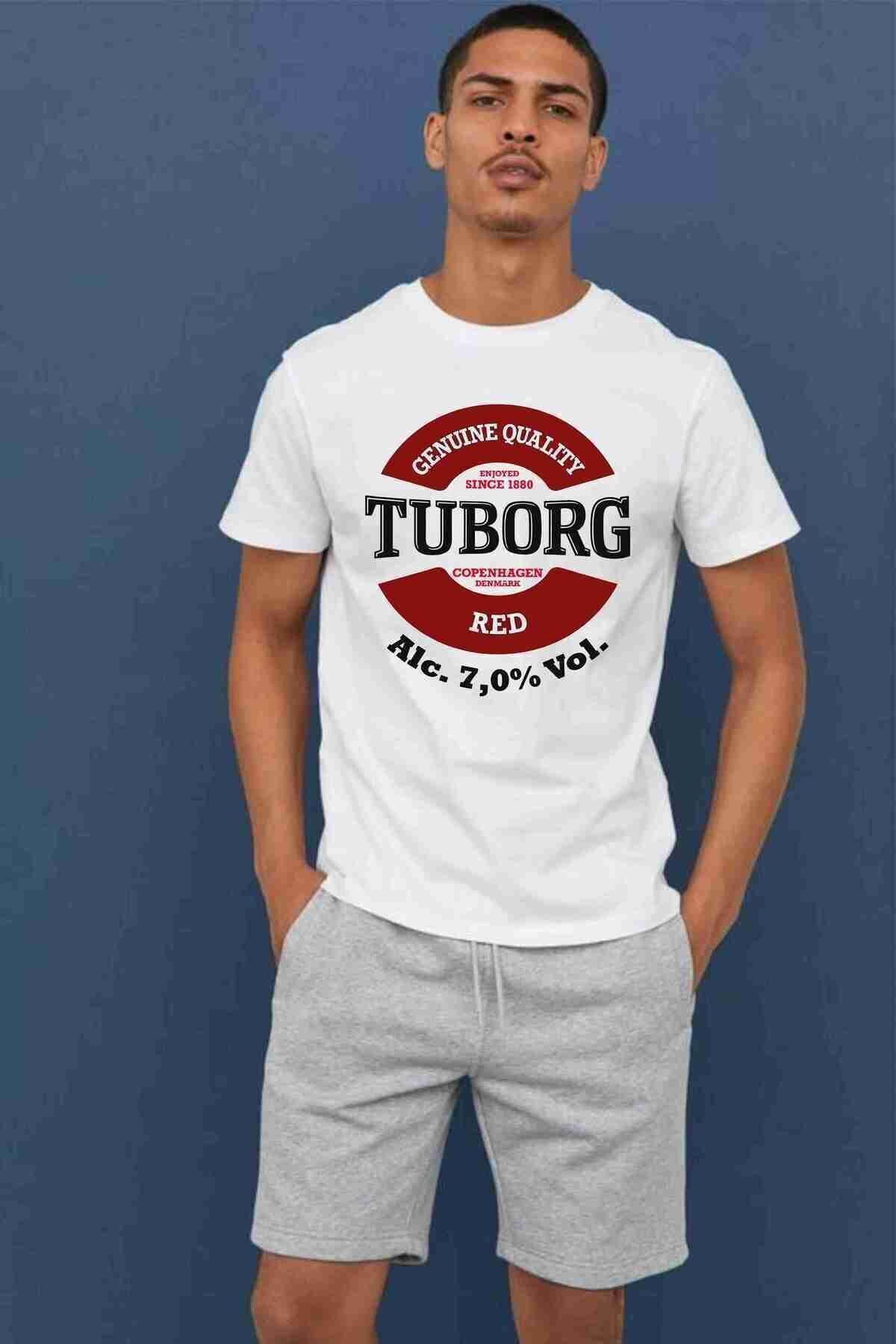 DETT MODA Unısex Tuborg Baskılı Oversize Kalıp T-shirt