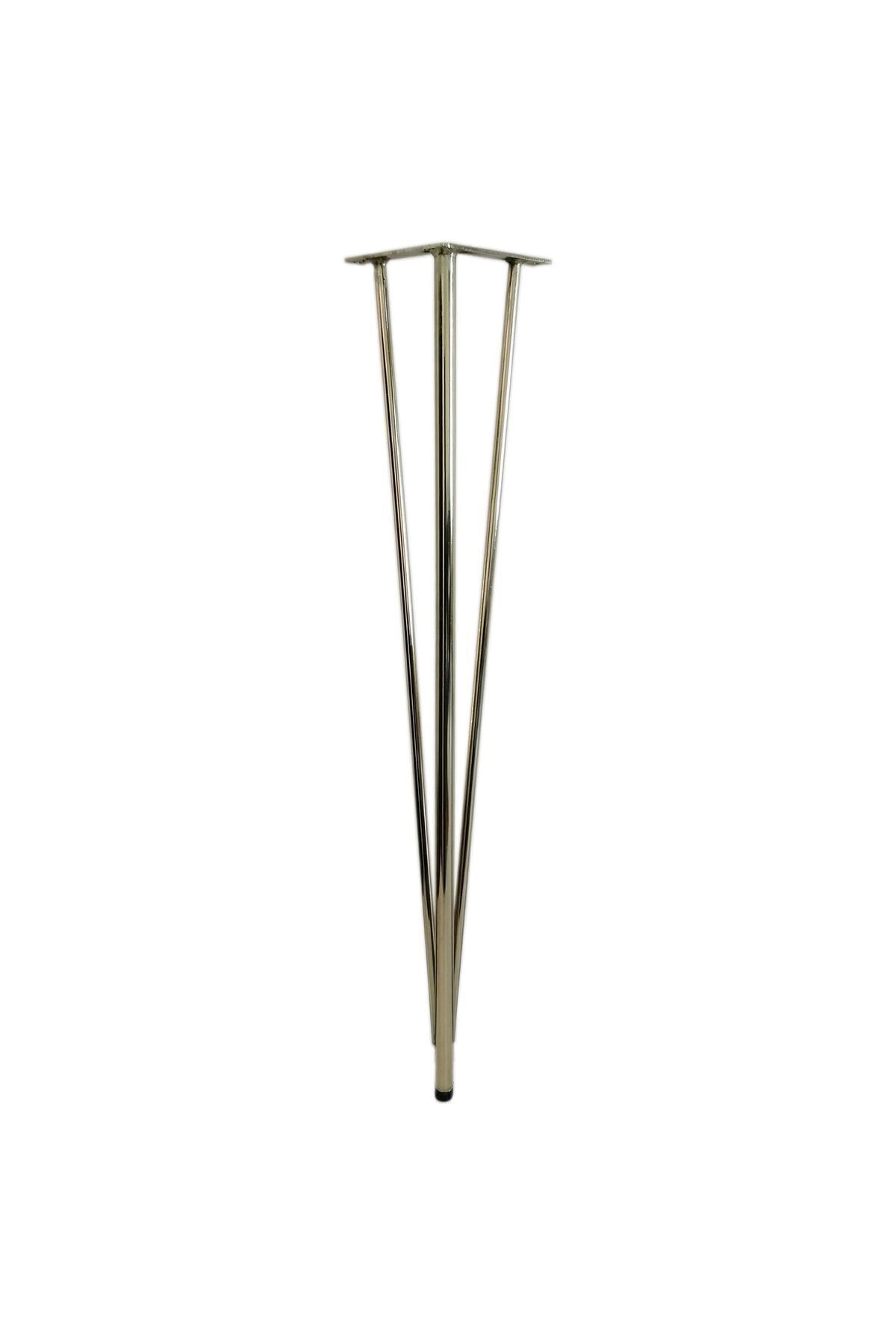 Adem Koç 71 Cm Firkete Metal Mil Masa Sehpa Ayağı Gold Sarı