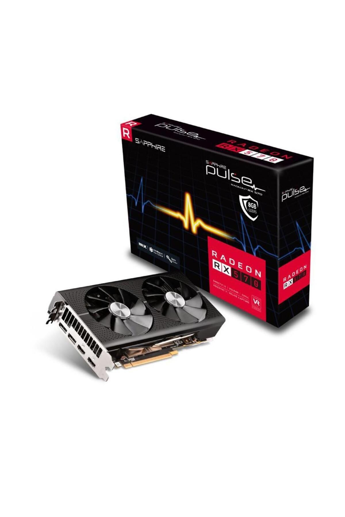SAPPHIRE RX 570 Pulse OC 8GB GDDR5 256Bit DX12 Amd Radeon Ekran Kartı 11266-66-20G