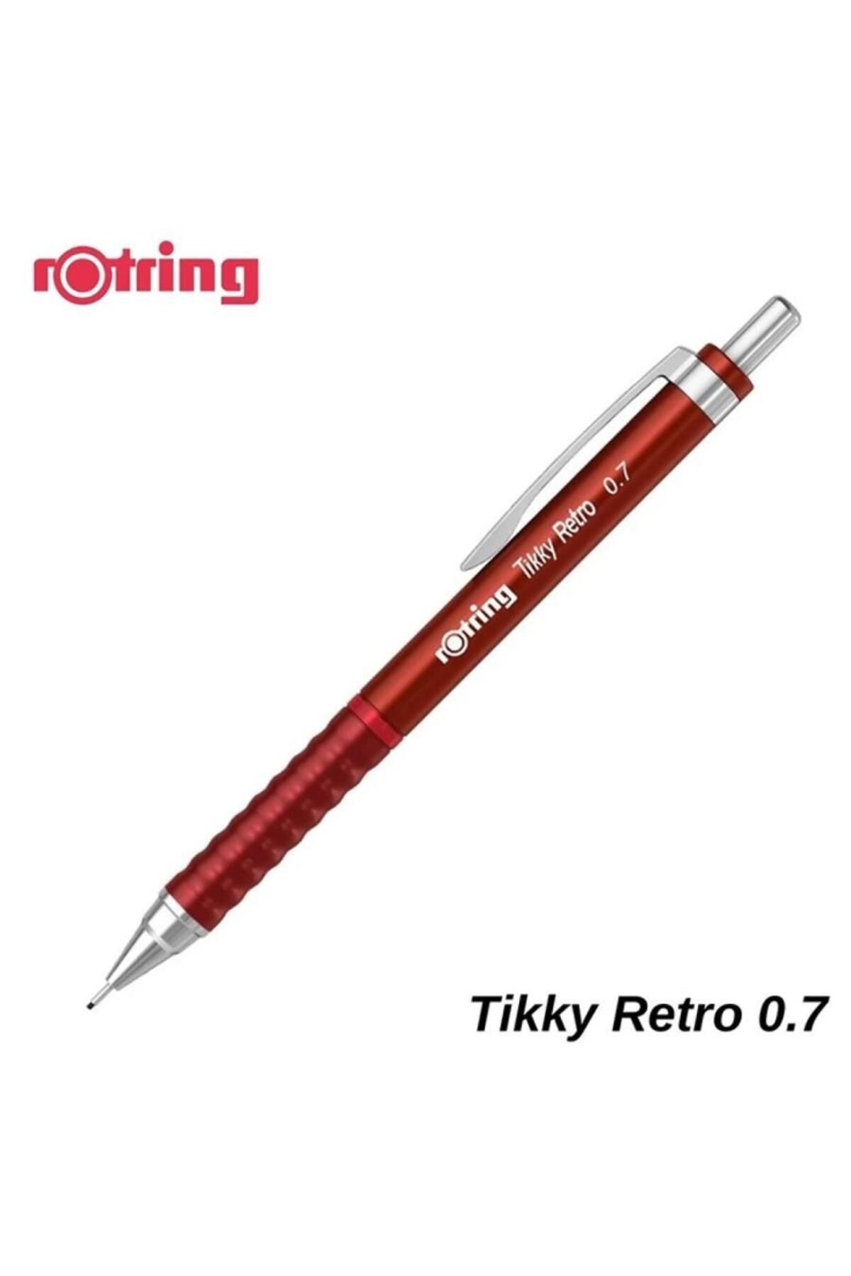 Rotring Tikky Retro Versatil Kalem 0.5 mm Metalik Kırmız