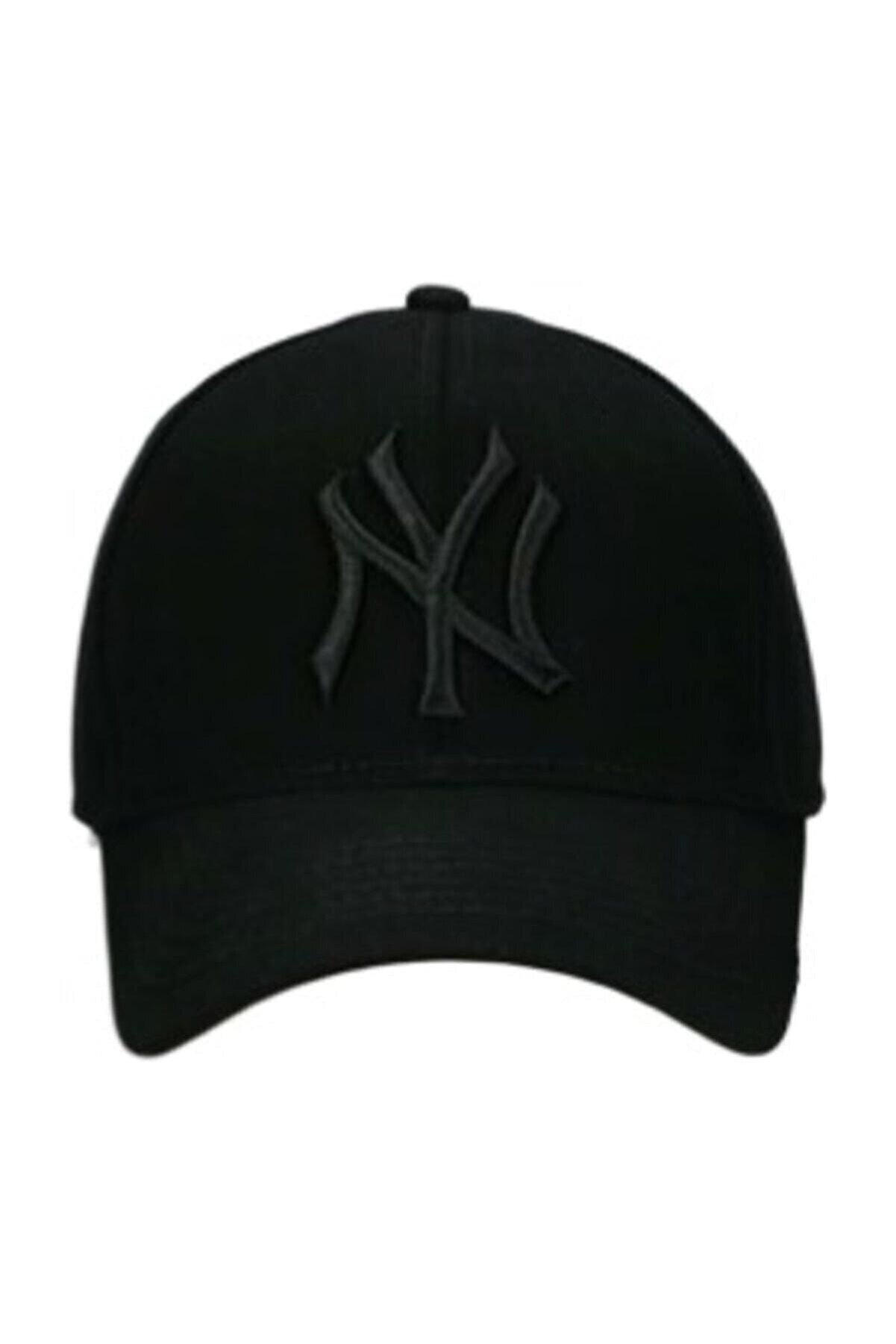 NuxFah Ny New York Şapka Unisex Siyah Şapka