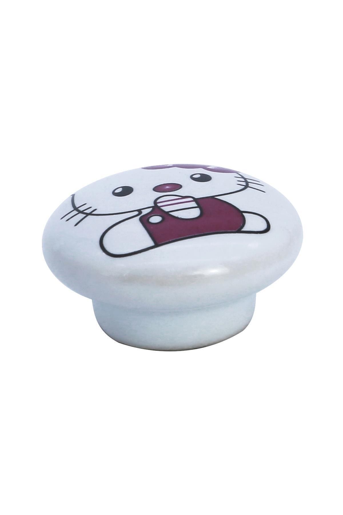 Porcellana Perla Porselen Kulp Dolap Çekmece Mobilya Mutfak Çocuk Kulbu Mantar Hello Kitty