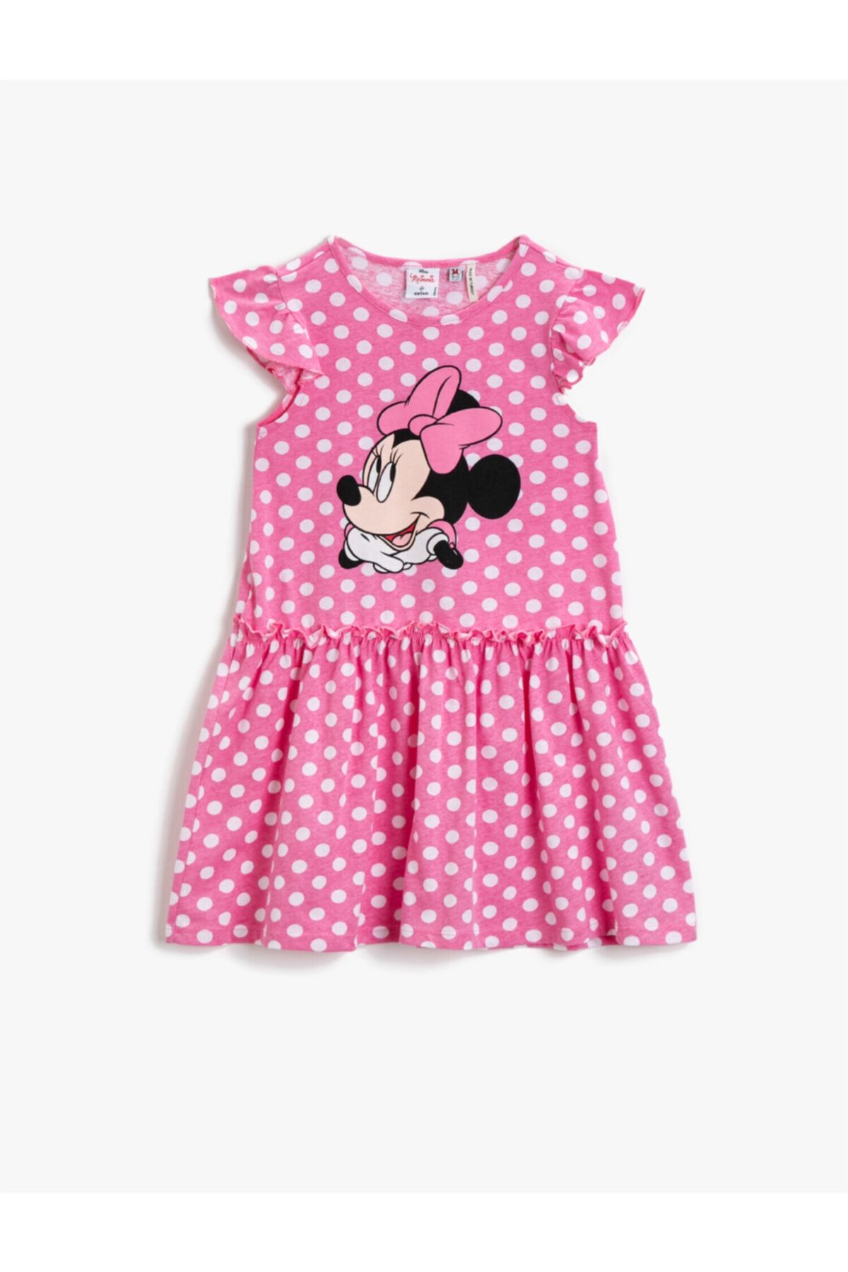 Koton Mickey Mouse Elbise Lisanslı Pamuklu