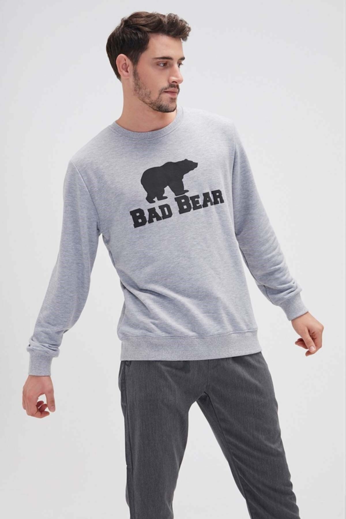 Bad Bear Erkek Gri Sweatshirt