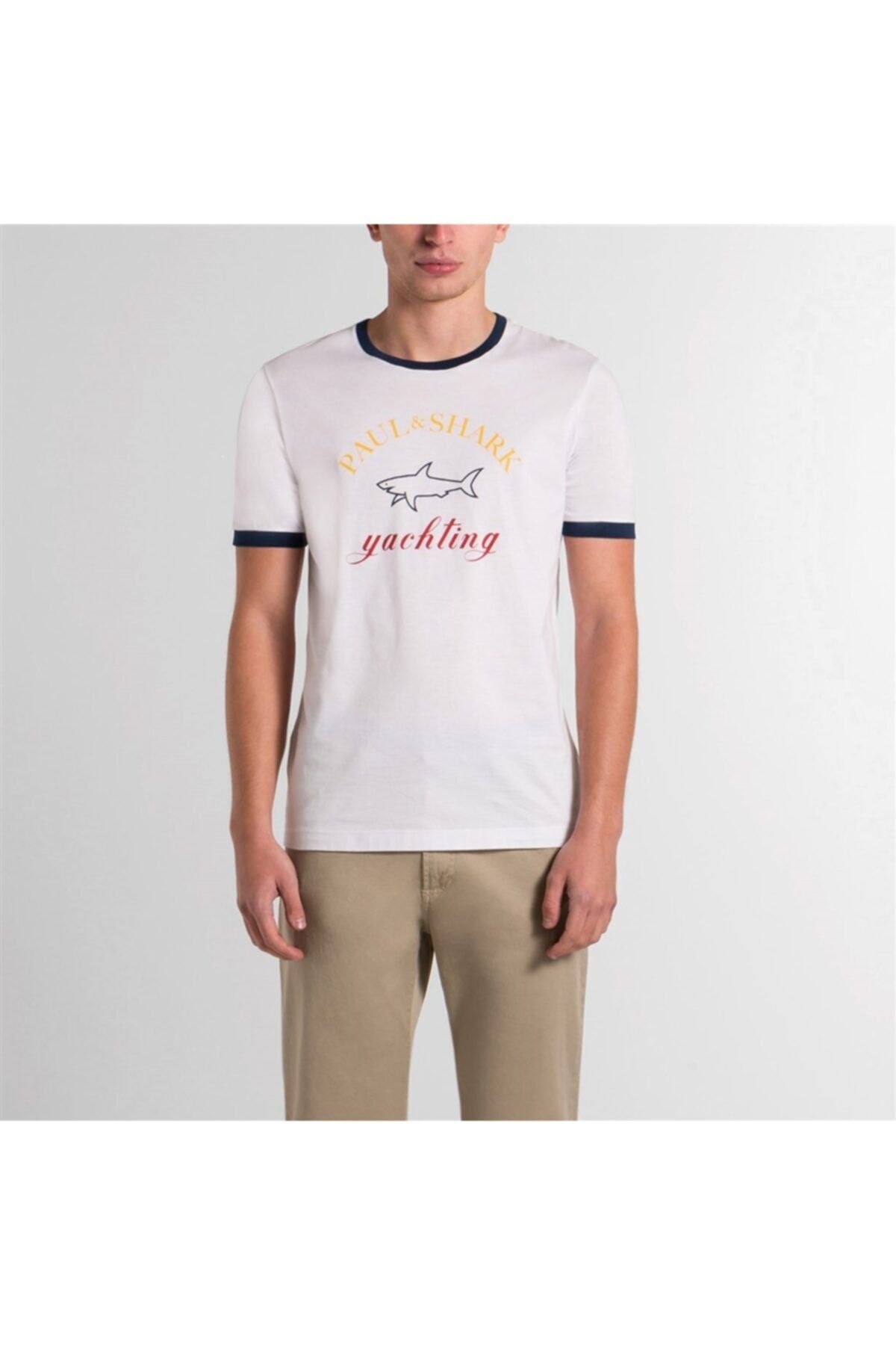 Paul&Shark Men's Knıtted T-shırt C.w. Cotton