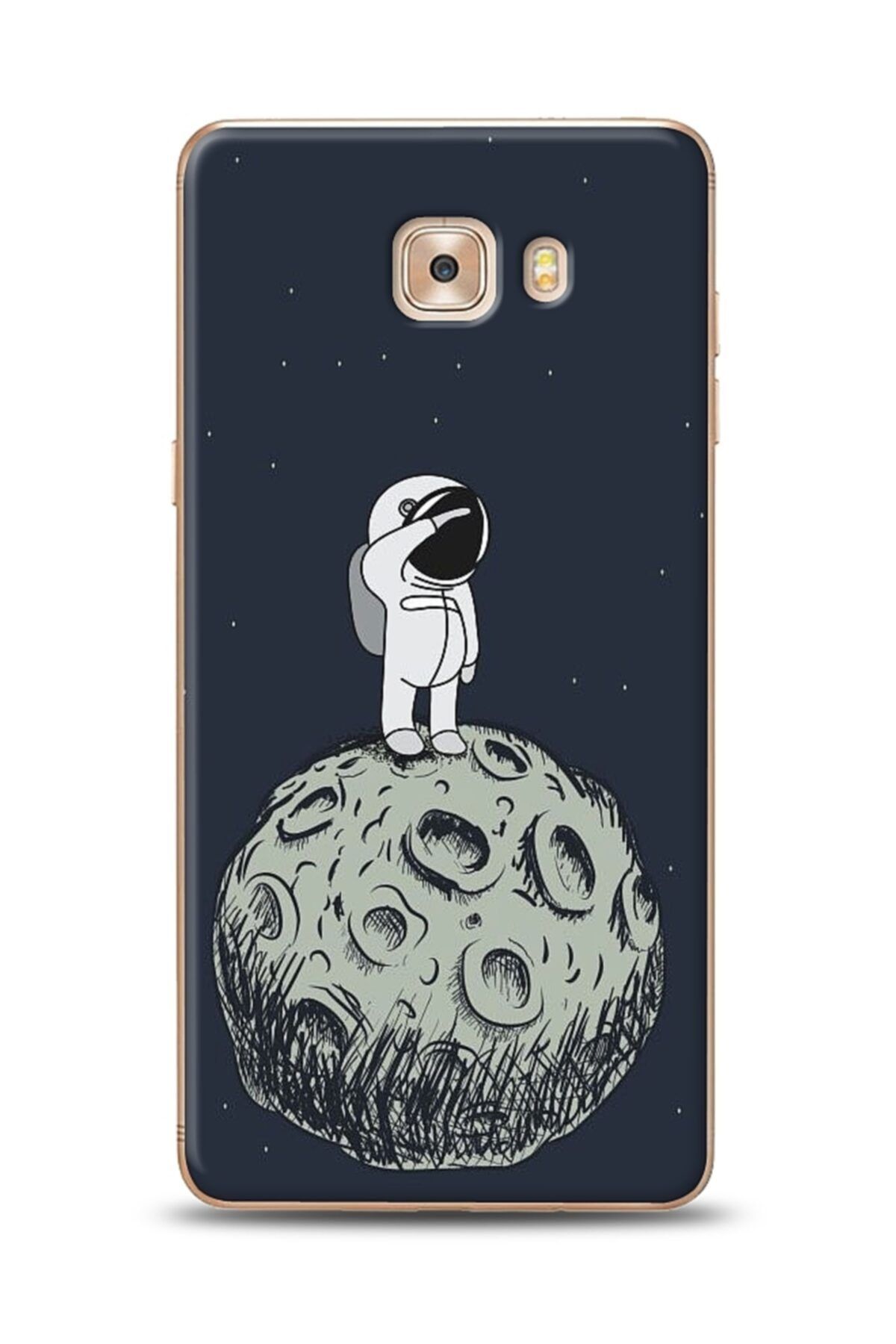 Mobilcadde Samsung Galaxy C9 Pro Astronot Resimli Kılıf
