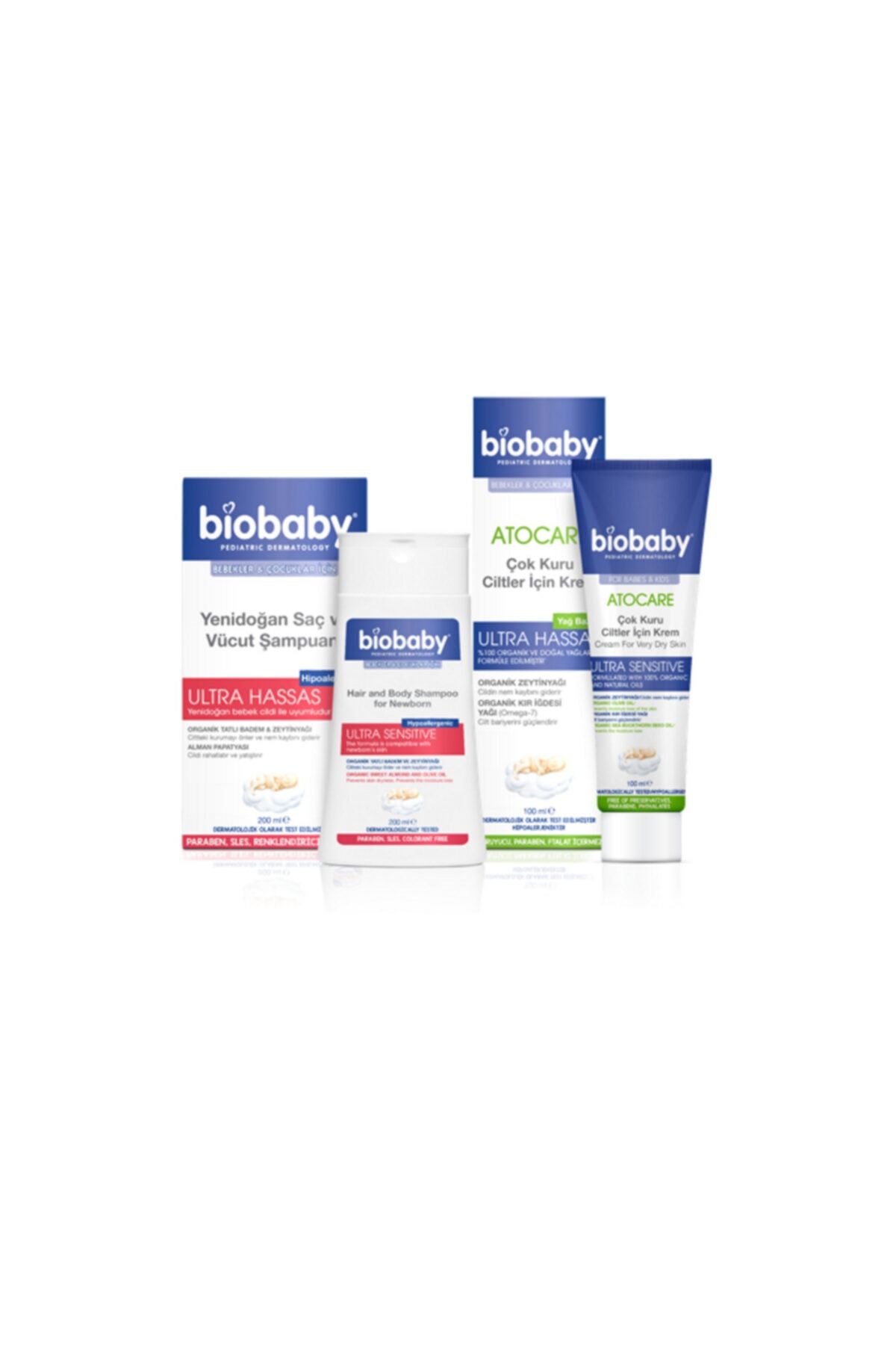Biobaby Bıobaby Atopik Cilt Krem 100 Ml + Bıobaby Yenidoğan Saç Ve Vücut Şampuanı 200 Ml Set