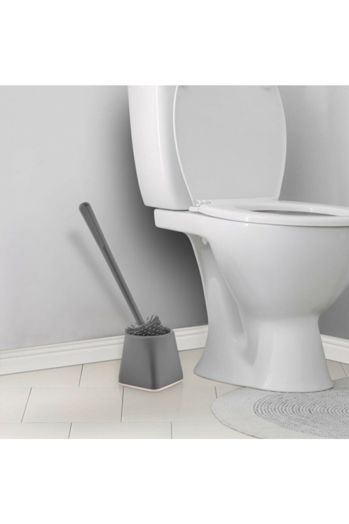 EARABUL Antibakteriyel Silikon Uçlu Koni Tuvalet Fırçası Seti - Tuvalet Ve Klozet Temizleme Fırçası