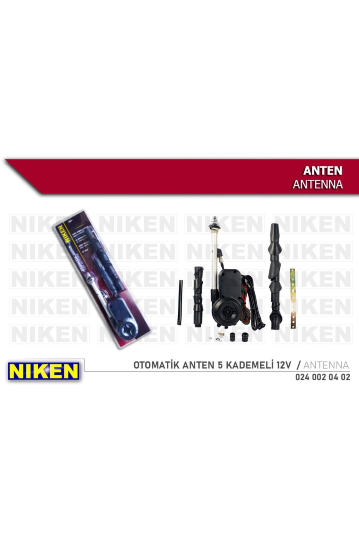 Niken Otomatik Anten 12 V 12 Aparatlı Uyumlu