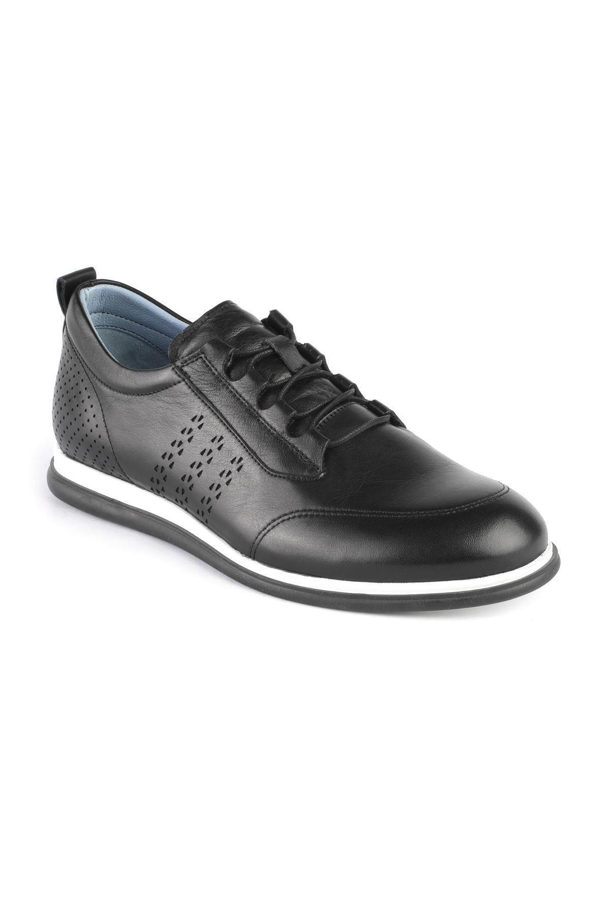 Libero Siyah - Hakiki Deri Erkek Sneaker Ayakkabı(39-45) 21y L3274 M