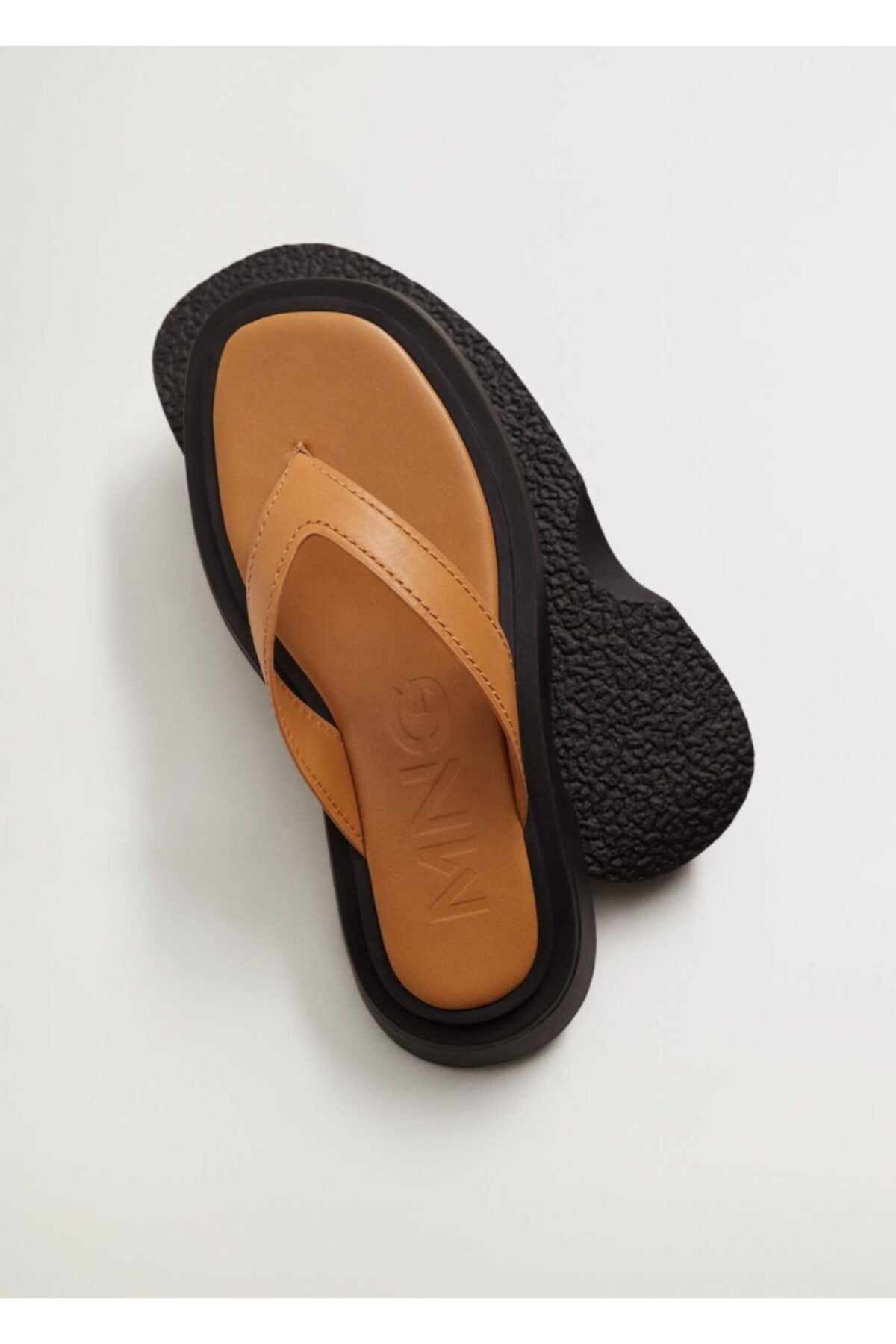 MANGO Kadın Platformlu Deri Sandalet