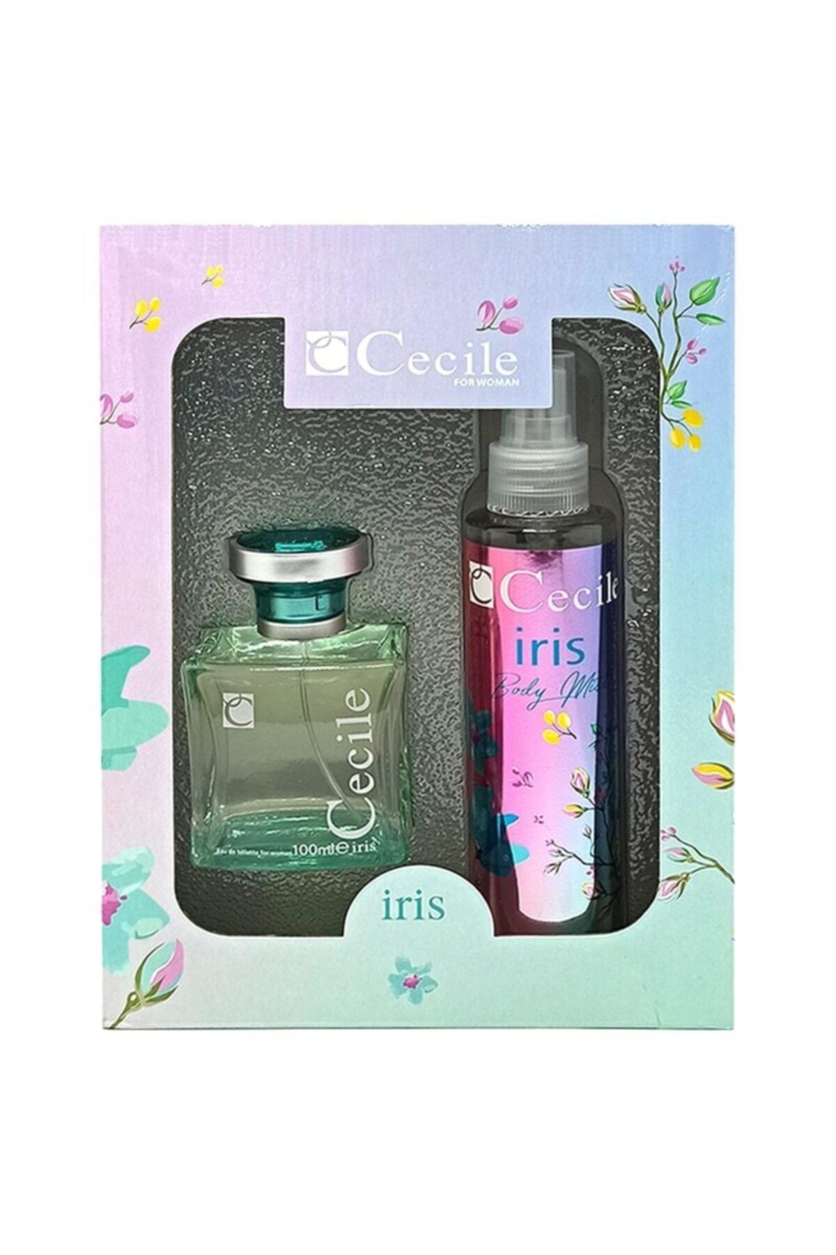 Cecile Iris Edt Kadın Parfüm 100 ml + Body Mist Deodorant 150 ml Set