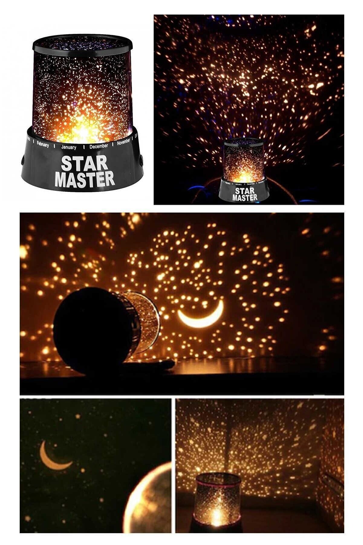 Amasra Dekoratif Gece Lambası Yıldızlı Projeksiyon Tavan Işık Yansıtma Star Master