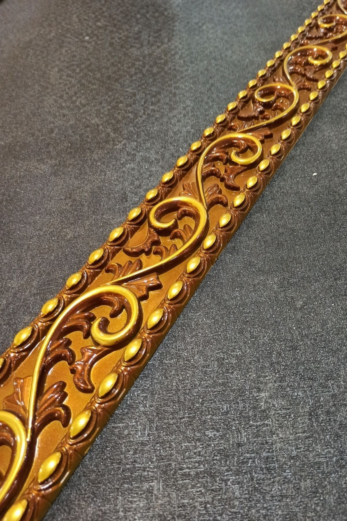 DECOGOLD Docogold Saray Tavan Çıta Bordür Kahve Eskitme 10 Cm X 100cm