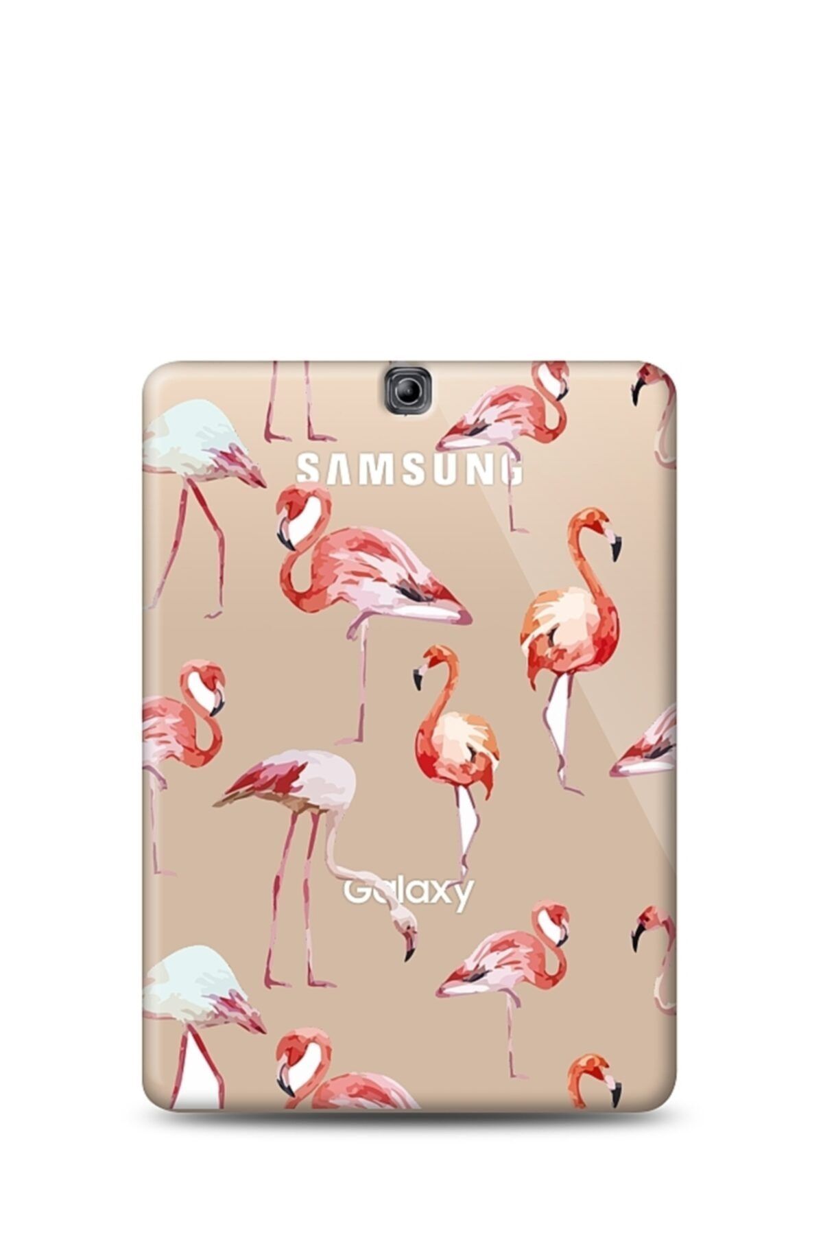 Mobilcadde Samsung Galaxy Tab S2 Wi-fi 9.7 Uyumlu Flamingo Resimli Kılıf