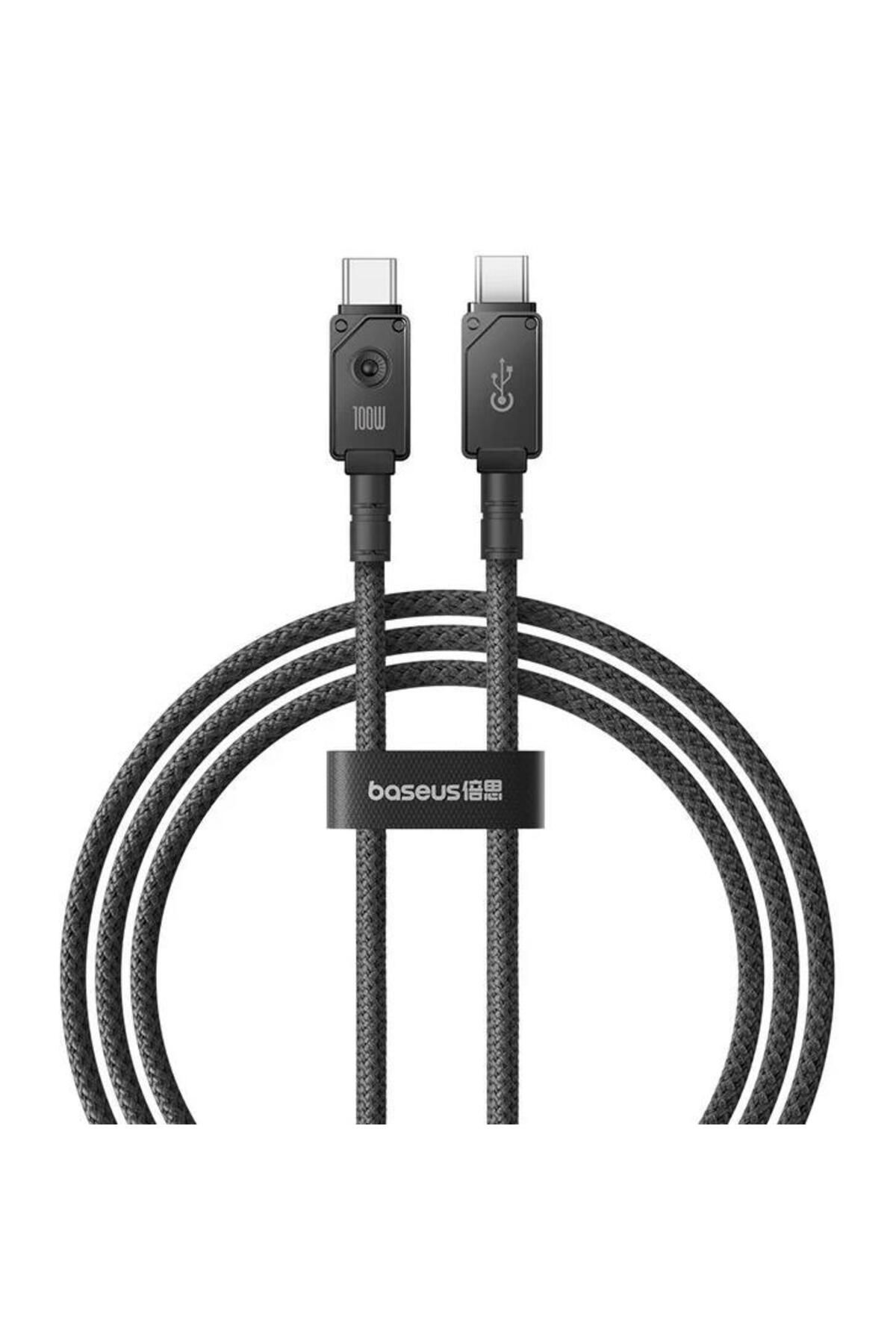 Baseus 1mt 100w Mega Hızlı Type-c To Type Şarj Kablosu, E-marker Çipli Aramid Fiber Kablolu Type C K