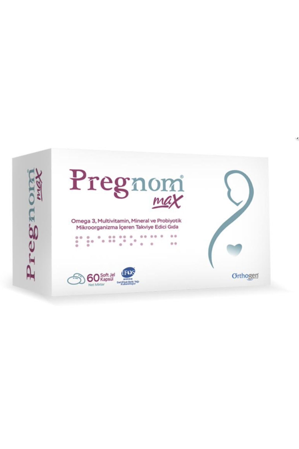 Orthogen Pregnom Max 60 Soft Jel Kapsül