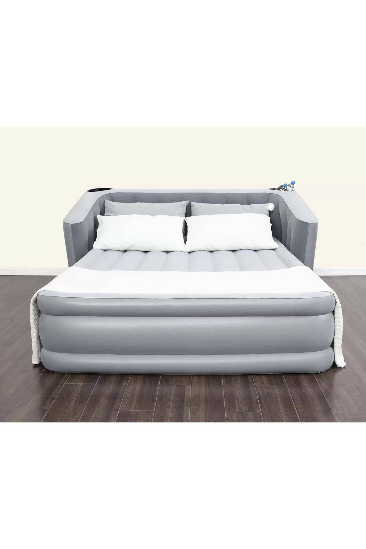 Erdem Oyuncak Çift Kişilik Elektrikli Konforlu Şişme Yatak 233 x 196 x 80 cm 300 Kg