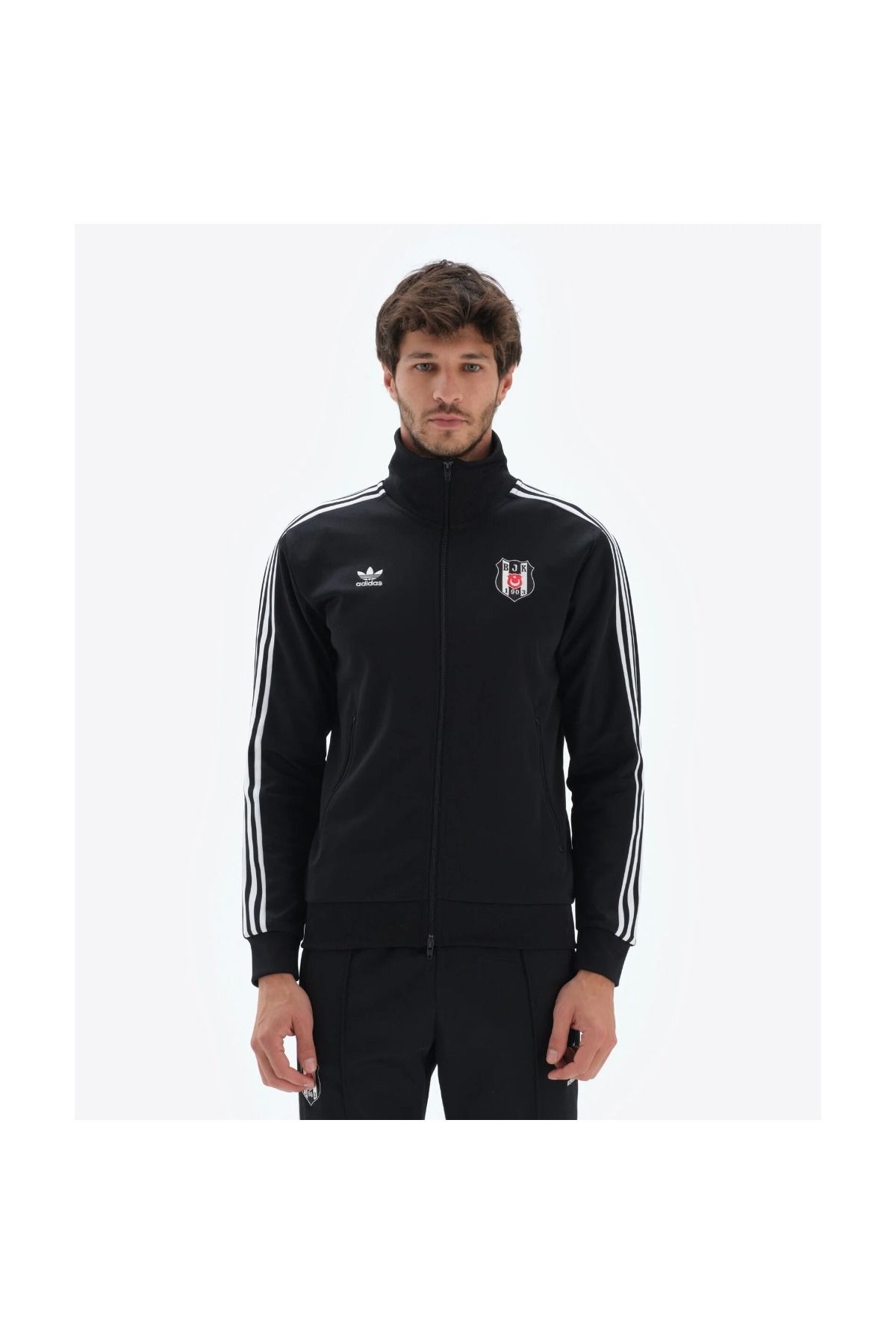 adidas Bjk Og Bb Erkek Siyah Uzun Kol Ceket