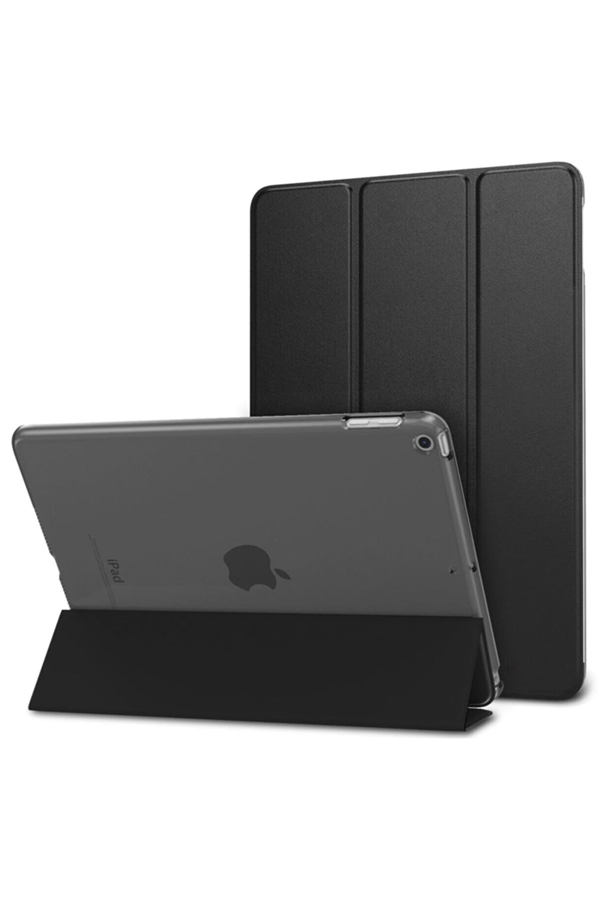 Smart Tech Ipad 2 / 3 / 4 Smart Cover Arkası Şeffaf Tablet Kılıfı Siyah