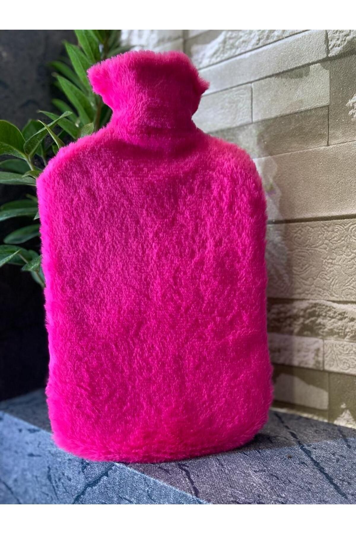 BAZNADESİGN Pembe Peluş Sıcak Su Torbası