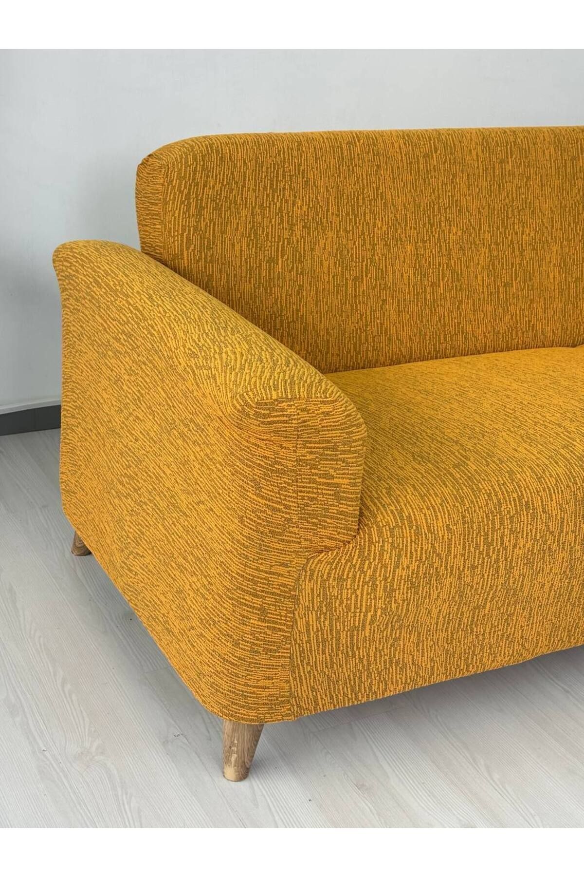 Defne Home Jakar Kumaş Lastikli Kayma Yapmayan 3 Kişilik 1 Adet Büyük Kanepe Örtüsü