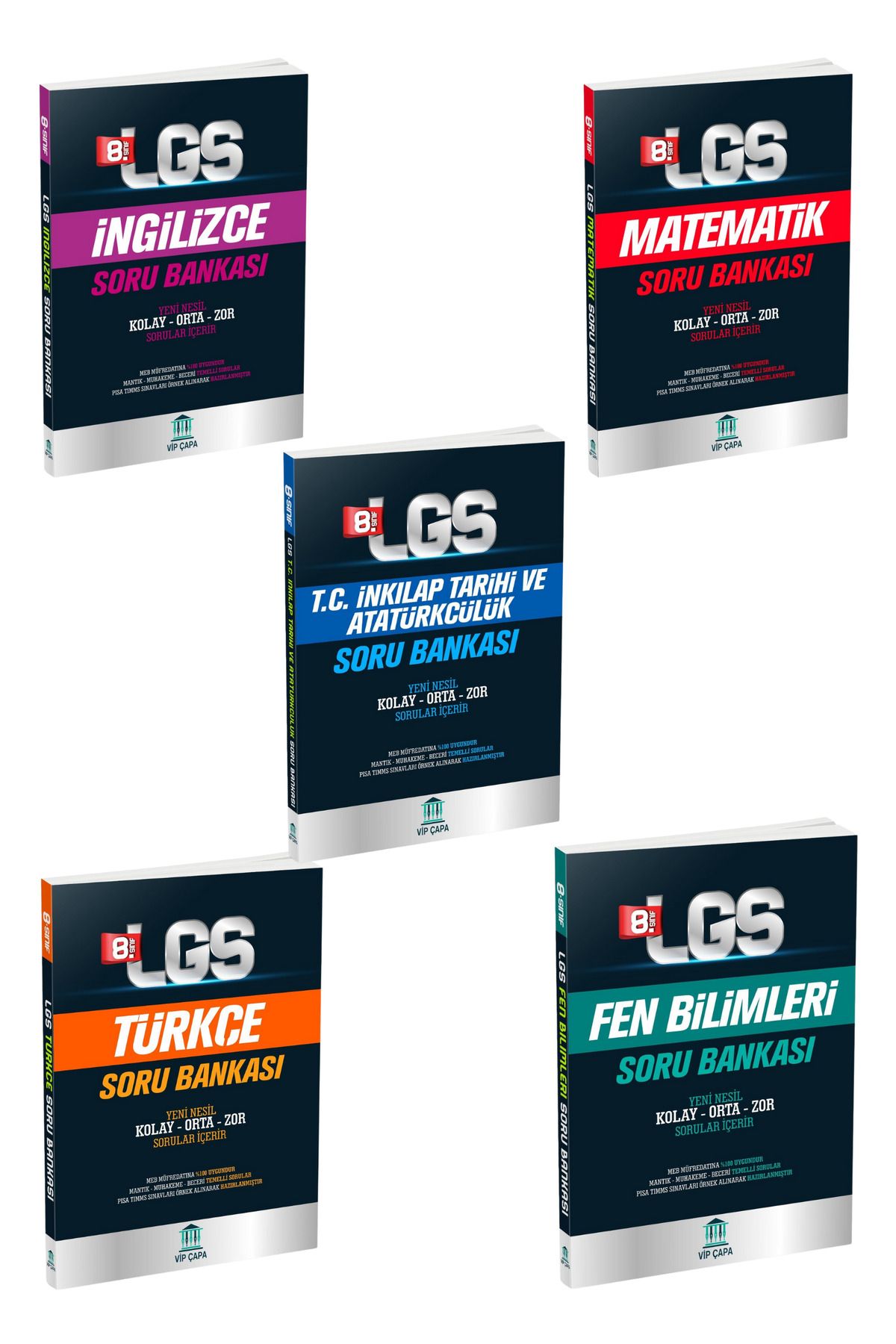 ÇAPA YAYINLARI 8,SINIF LGS 5Lİ SET