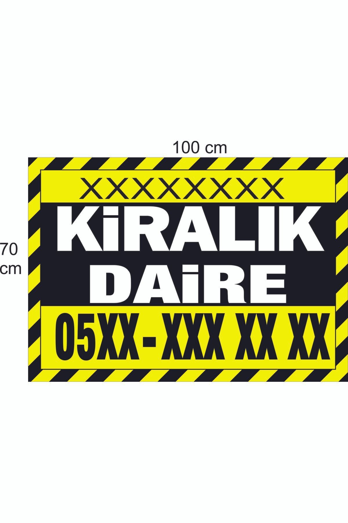 SUFİ Dijital Sahibinden KİRALIK Branda - Afiş- Pankart 70X100 cm