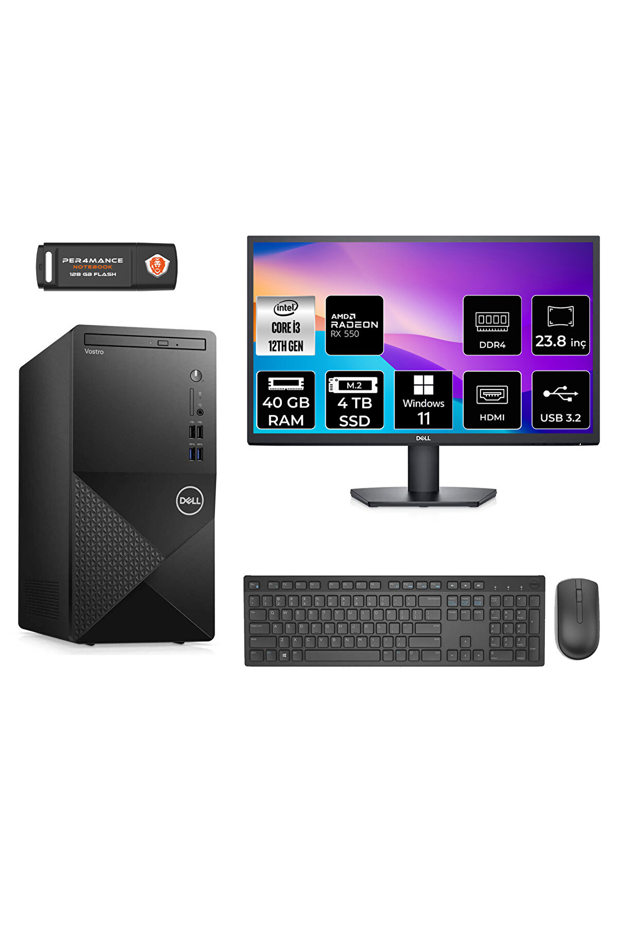 Expertcenter P500MV I5-13420H 32GB 4tb SSD WIN11PRO 23.8 Mon. WB5136216512B0DW15125ZETTAUSBBELLEK