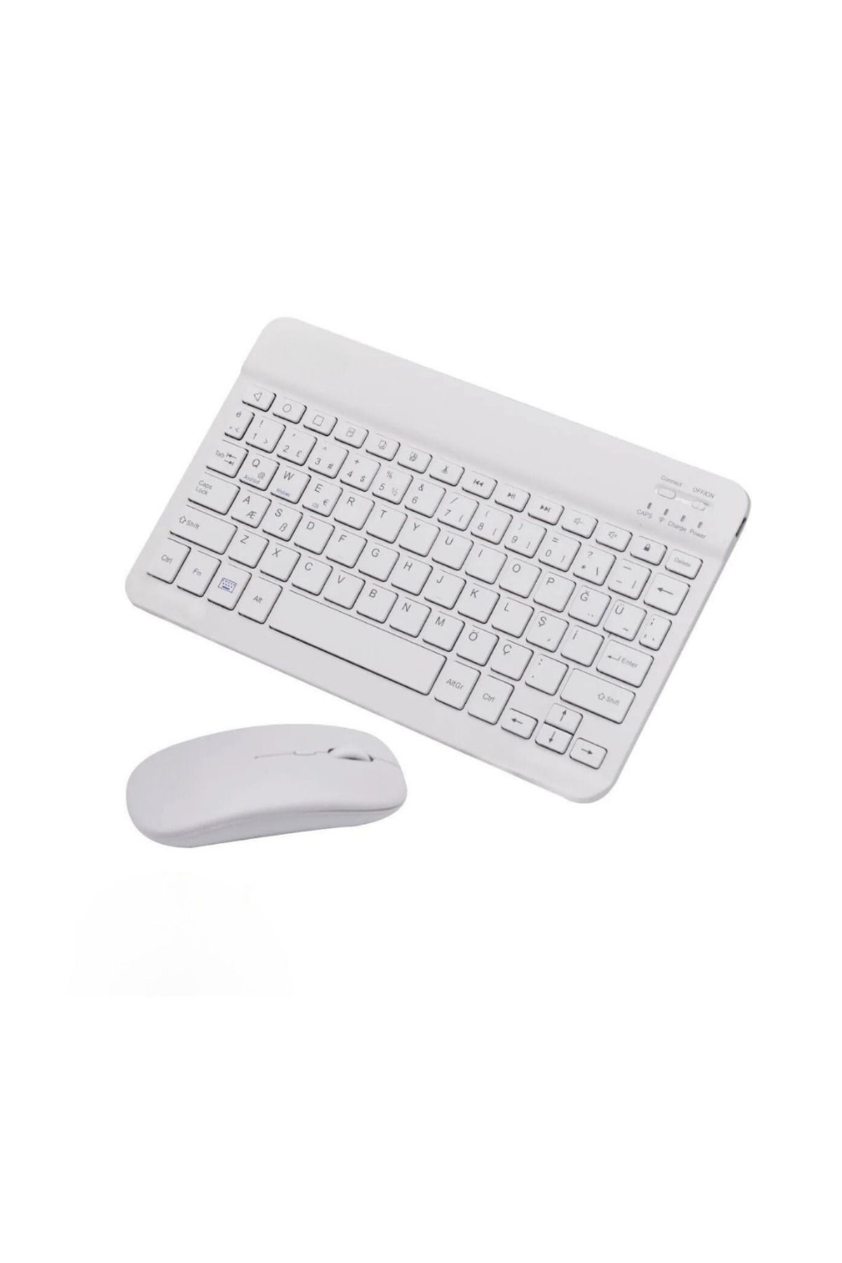 VOOKA Bluetooth Kablosuz Klavye Ve Mouse Seti Kablosuz Klavye Renkli 150h Şarjlı