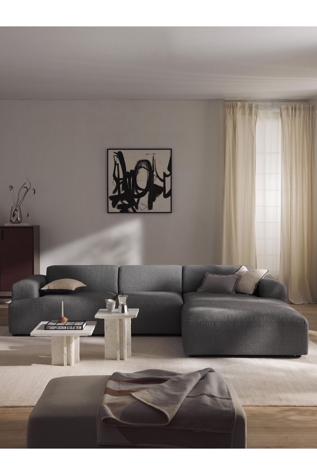 S Home Design Concept Molly K e Koltuk Keten Koyu Gri Sa K e