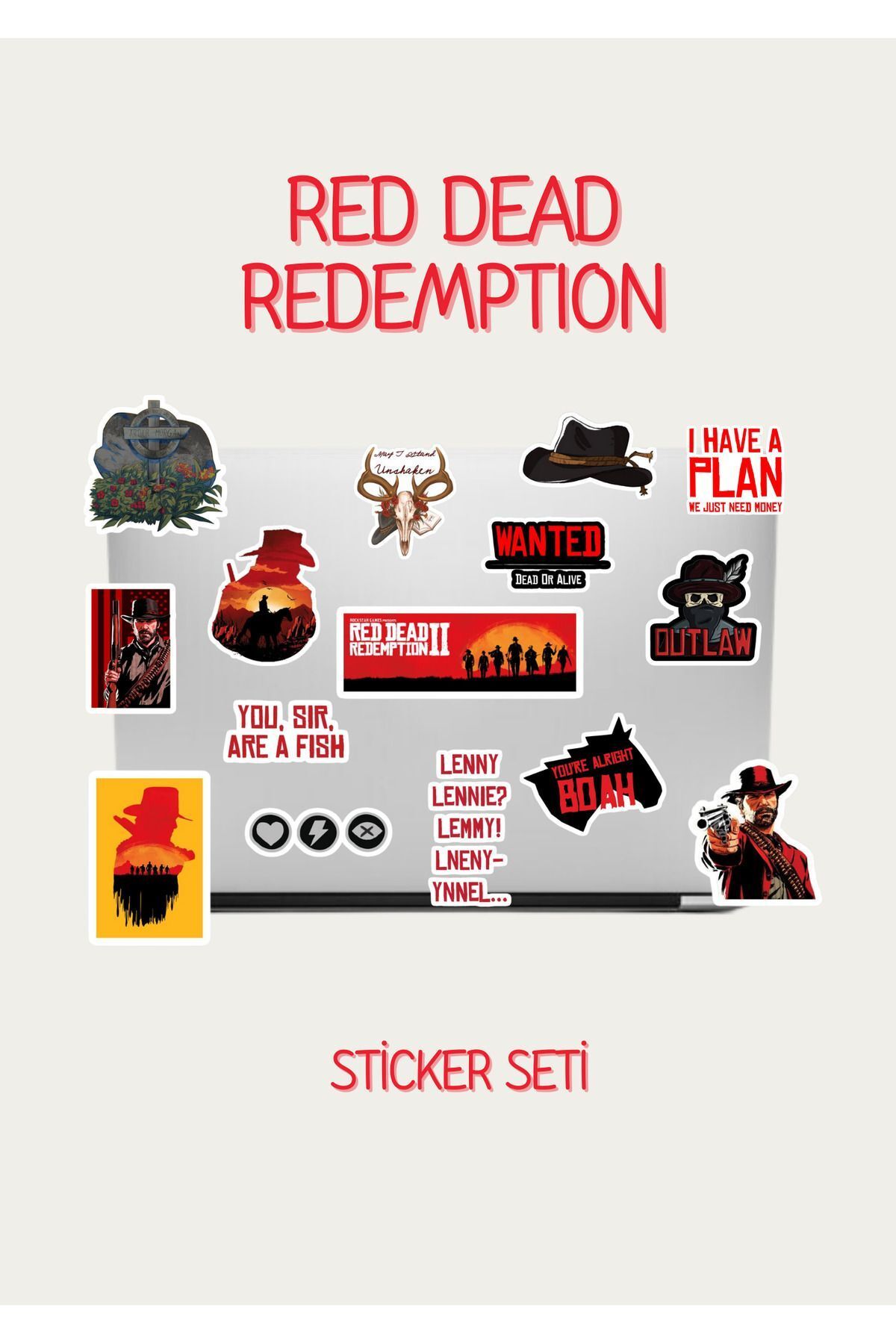 page journals red dead redemption sticker seti