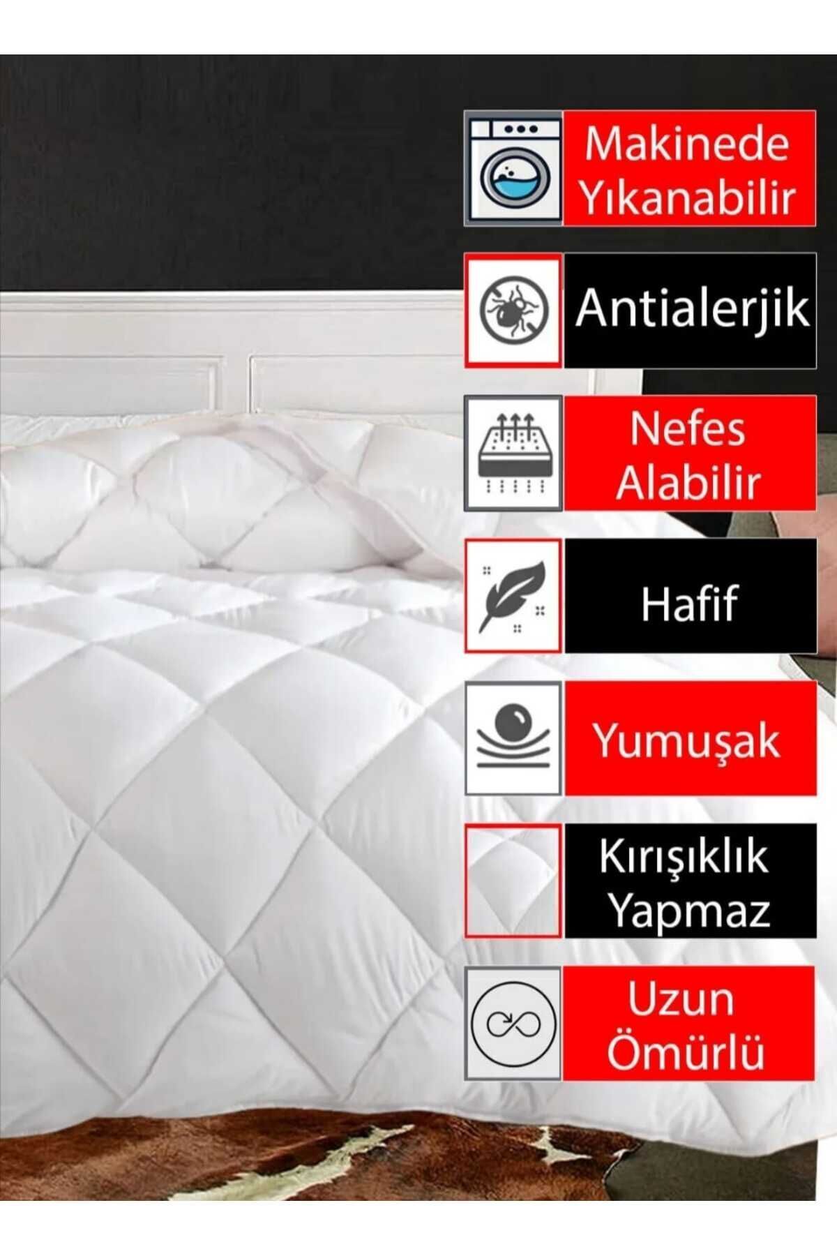 AYHOME Englsh  Elyaf  Tek  Kişilik  Yorgan  Welsoft Tek  Kişilik Yorgan  Kalın  Kışlık Yorgan  Elyaf Yorgan