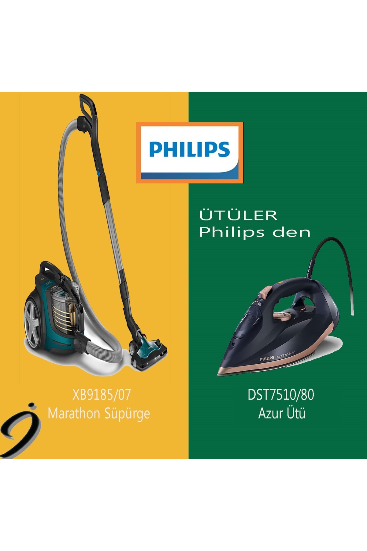 Marathon Ultimate Torbasız Süpürge, XB9185/07 188 Philips Azur 7000 Buharlı Ütü DST7510/80