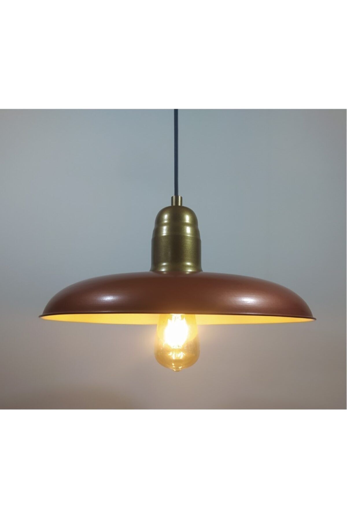 demet habek mylights Bakır Metal Sarkıt Avize Retro Rustik Vintage Avize