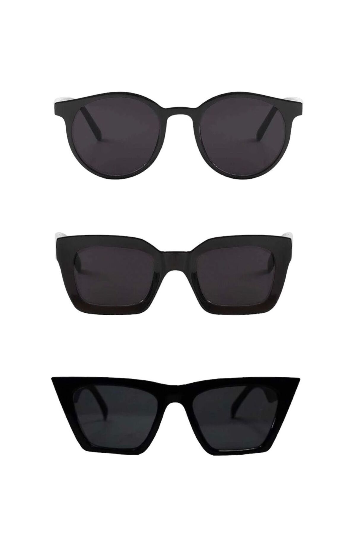 Modalucci Unisex 3 Lü Fırsat Güneş Gözlüğü