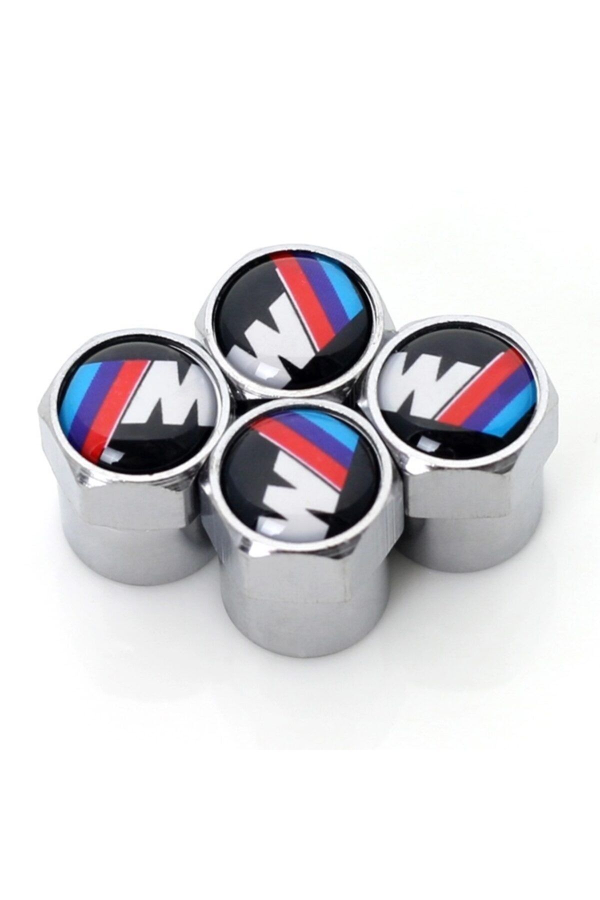 İKTUNING Bmw M Logolu 4 Adet Sibop Kapak (GÜMÜŞ-SİYAH-KIRMIZI)