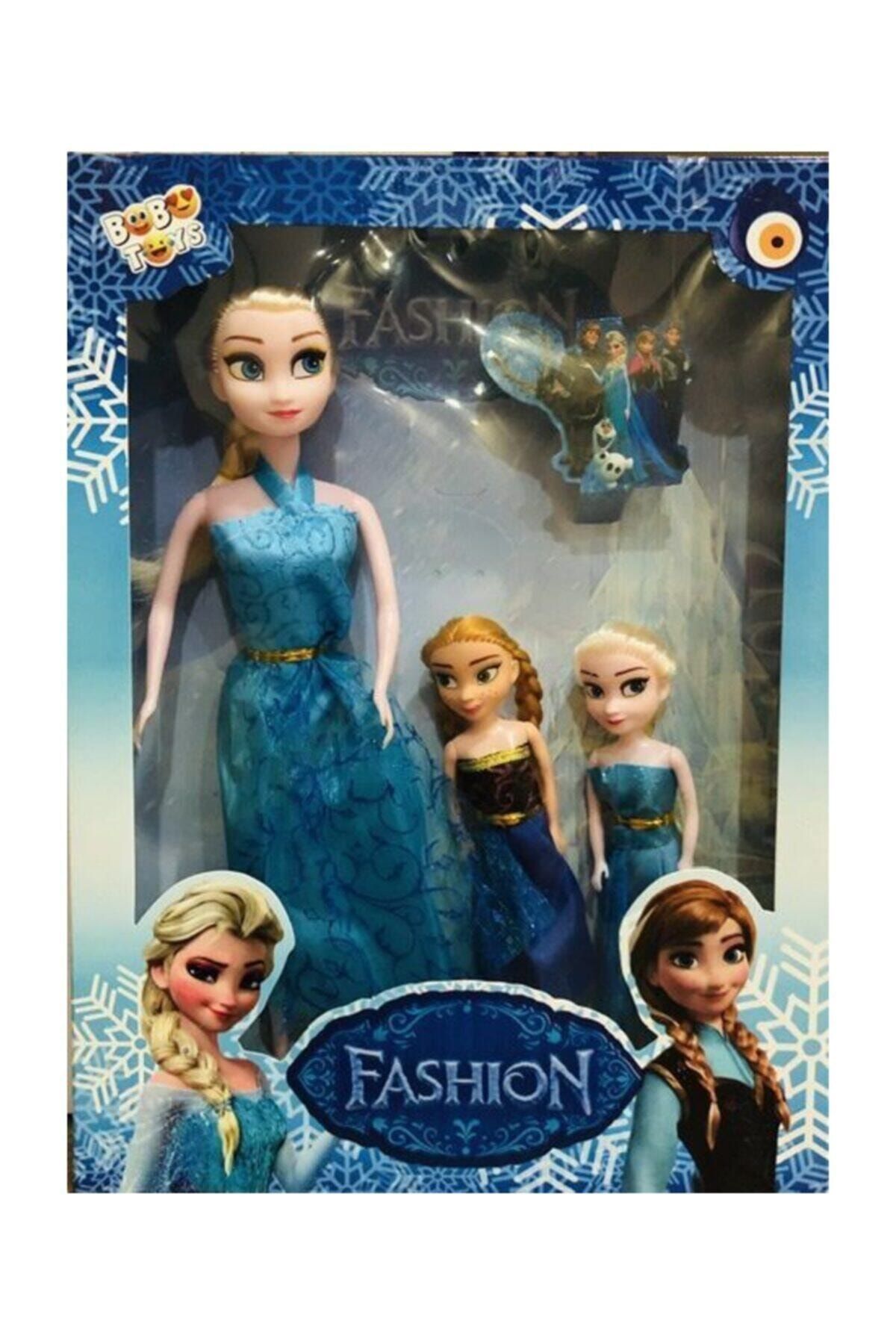 DİSNEY Frozen Karlar Ülkesi Elsa Ve Anna 3 Lü Bebek Oyuncak Seti