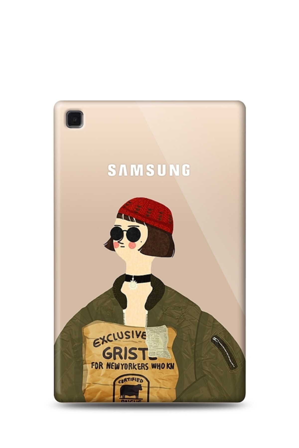 Mobilcadde Samsung Galaxy Tab A7 10.4 (2020) Uyumlu Leon Mathilda Resimli Kılıf
